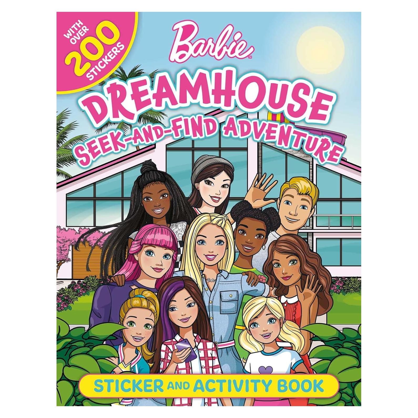 Barbie Dreamhouse Seek-and-Find Adventure: 100% Officially Licensed by Mattel, Sticker & Activity Book for Kids Ages 4 to 8