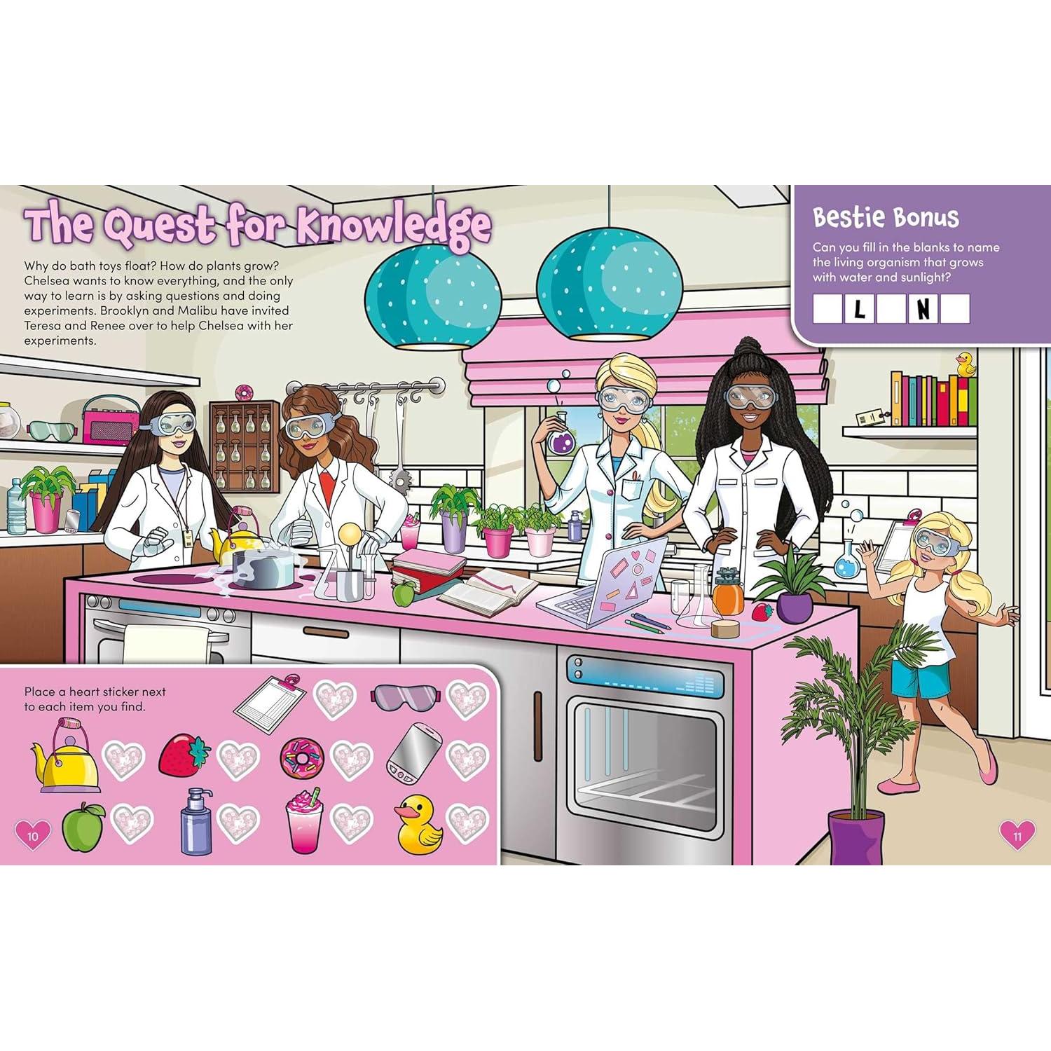 Barbie Dreamhouse Seek-and-Find Adventure: 100% Officially Licensed by Mattel, Sticker & Activity Book for Kids Ages 4 to 8