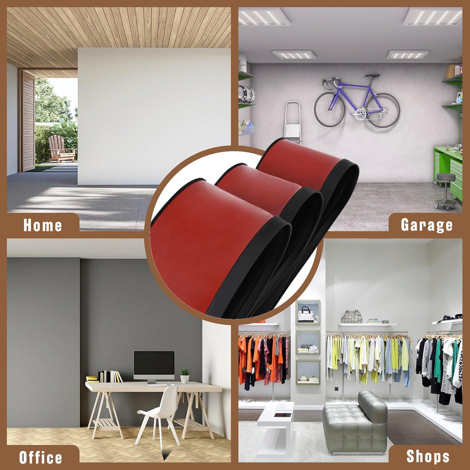 Moldura de Base Autoadhesiva Houseables 10.54cm x 18.29m Negro