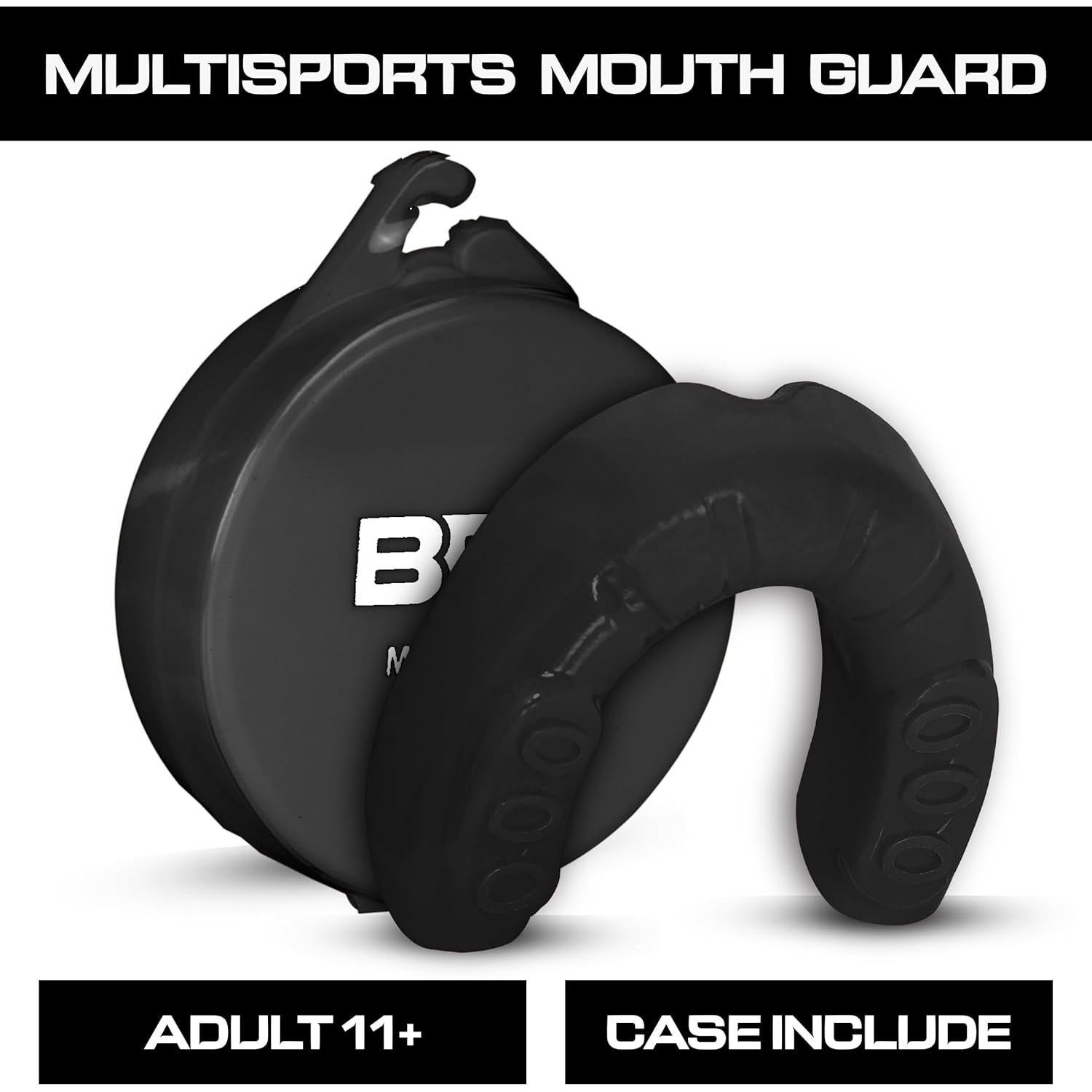 Protector Bucal Deportivo BSF IMPEX Negro para Boxeo y MMA