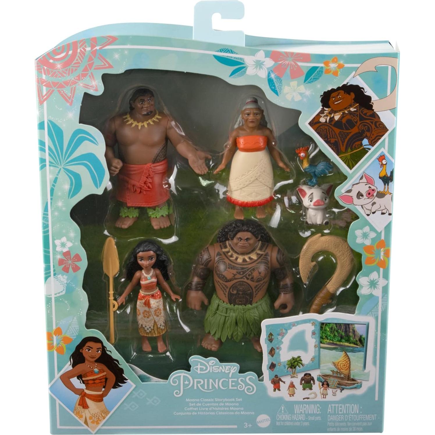 Set de Juguetes de Princesa Disney Moana Mattel - 6 Figuras