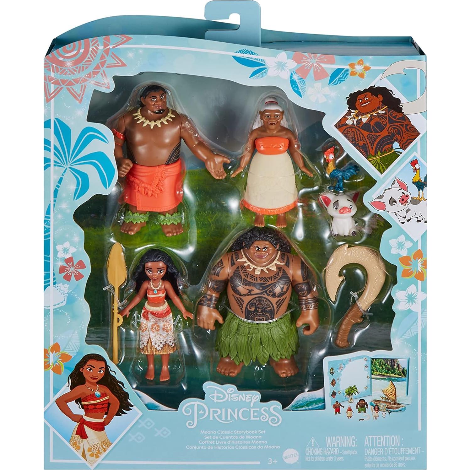 Set de Juguetes de Princesa Disney Moana Mattel - 6 Figuras
