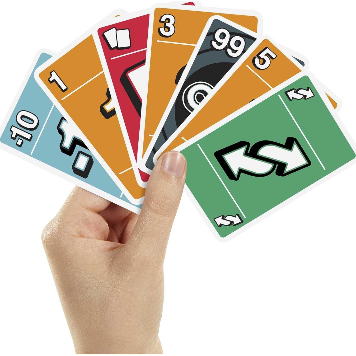 Juego de Cartas Mattel UNO, Phase 10 y ONO 99 en Lata