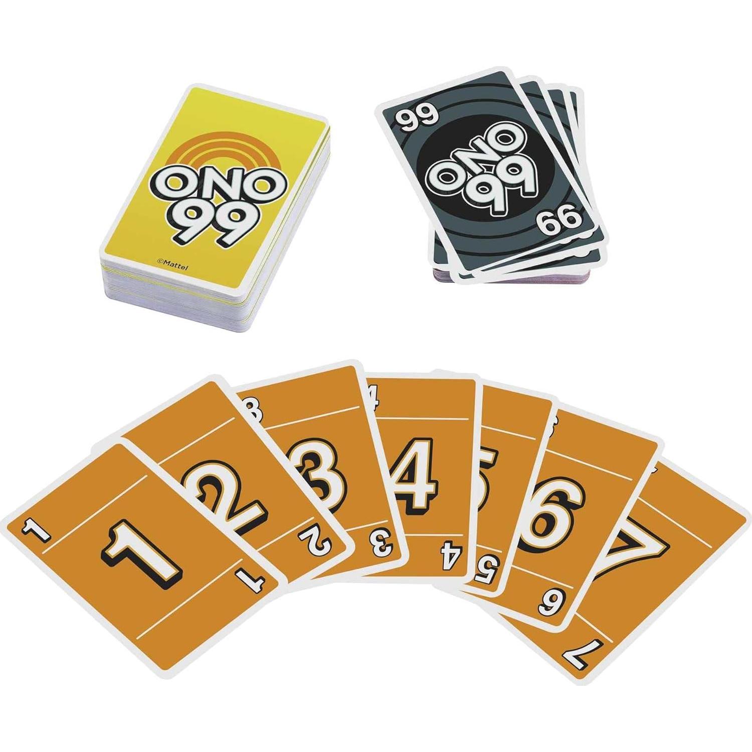 Juego de Cartas Mattel UNO, Phase 10 y ONO 99 en Lata