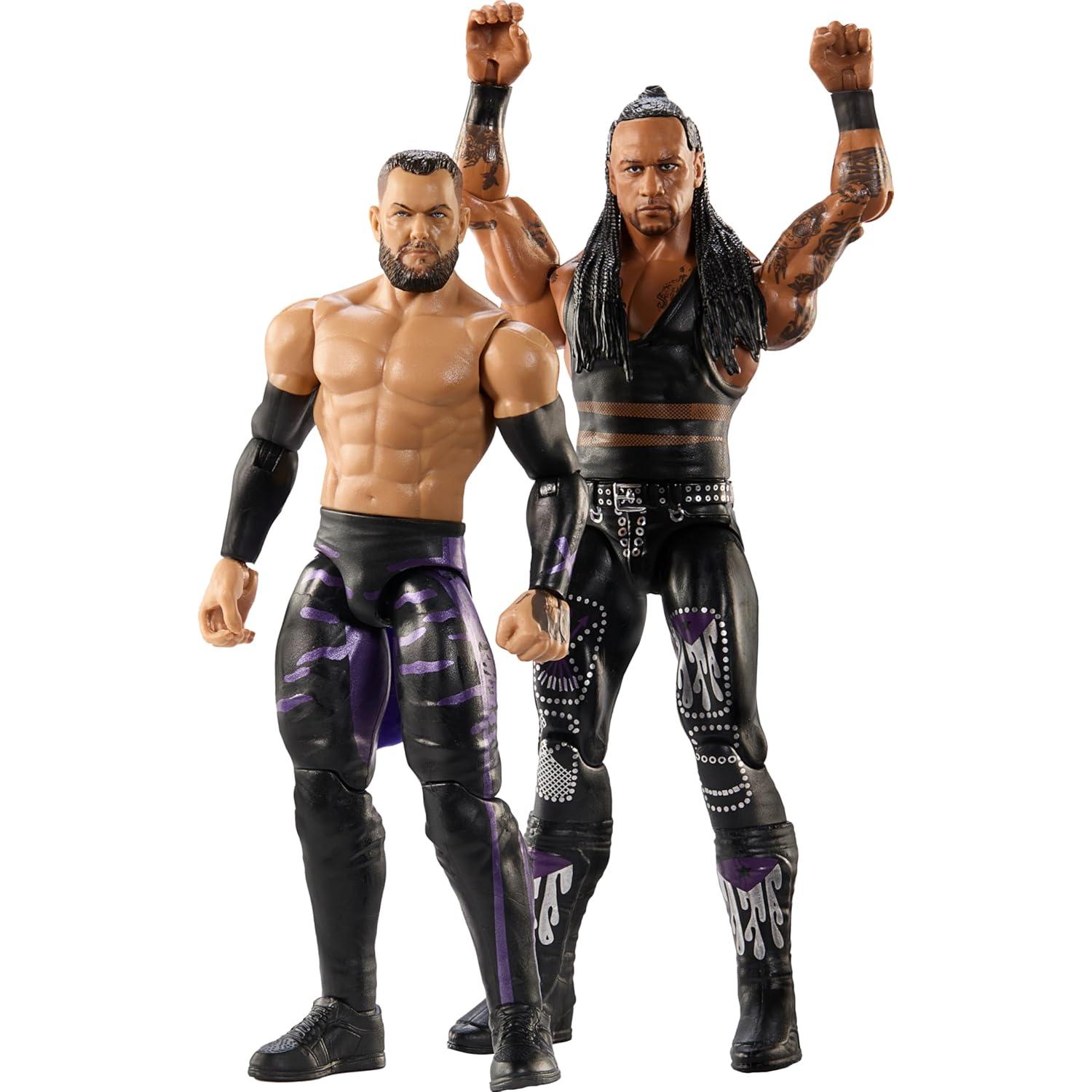 WWE Main Event Championship Showdown 2-Pack Action Figures & Accessory, Series #20 Damian Priest & Finn Balor Collectible Set