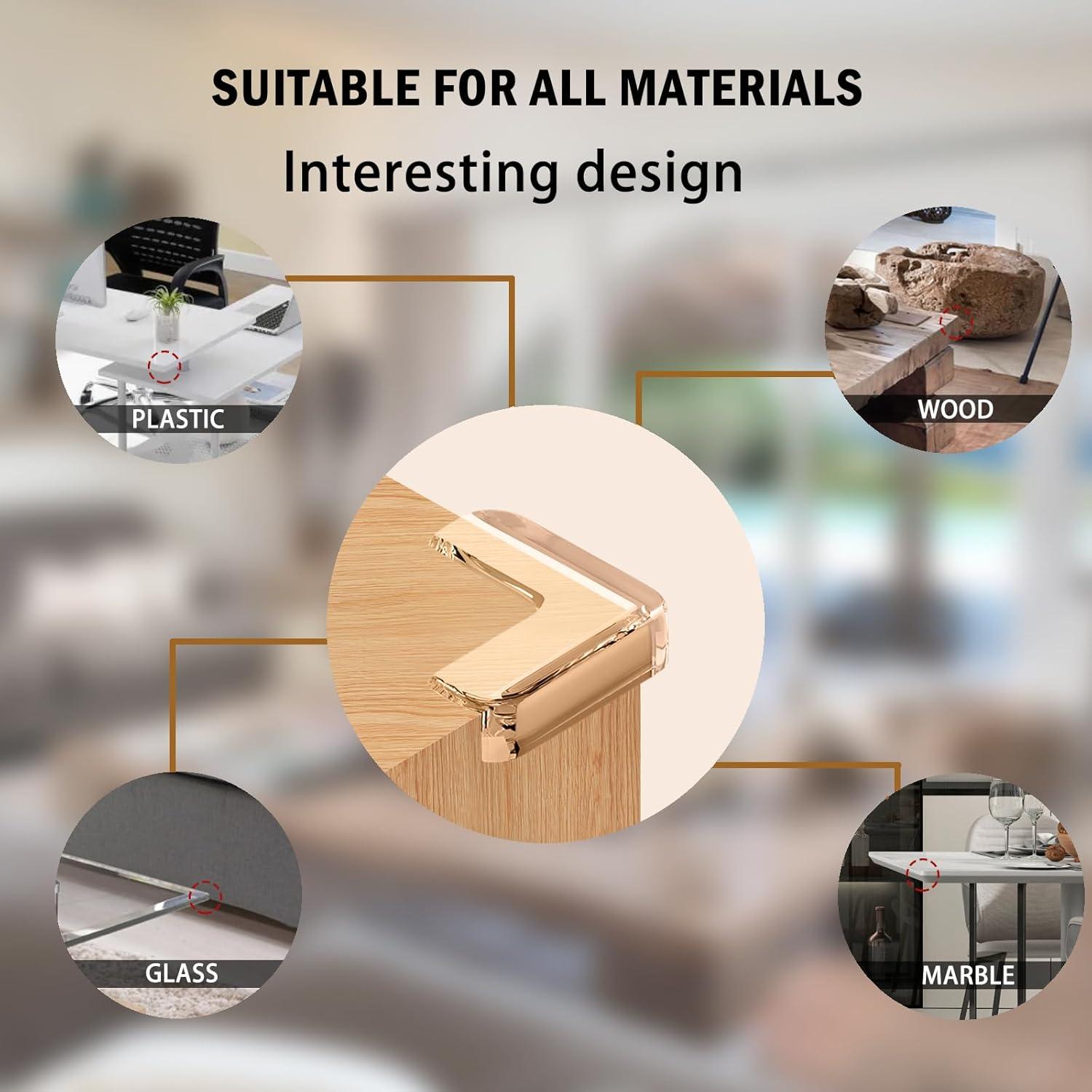 Protector de Esquinas para Bebés Incenseat 10 Piezas Transparente