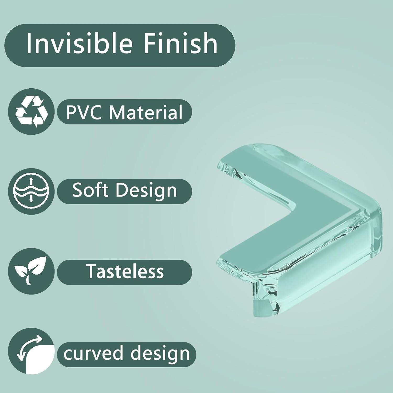 Protector de Esquinas para Bebés Incenseat 10 Piezas Transparente