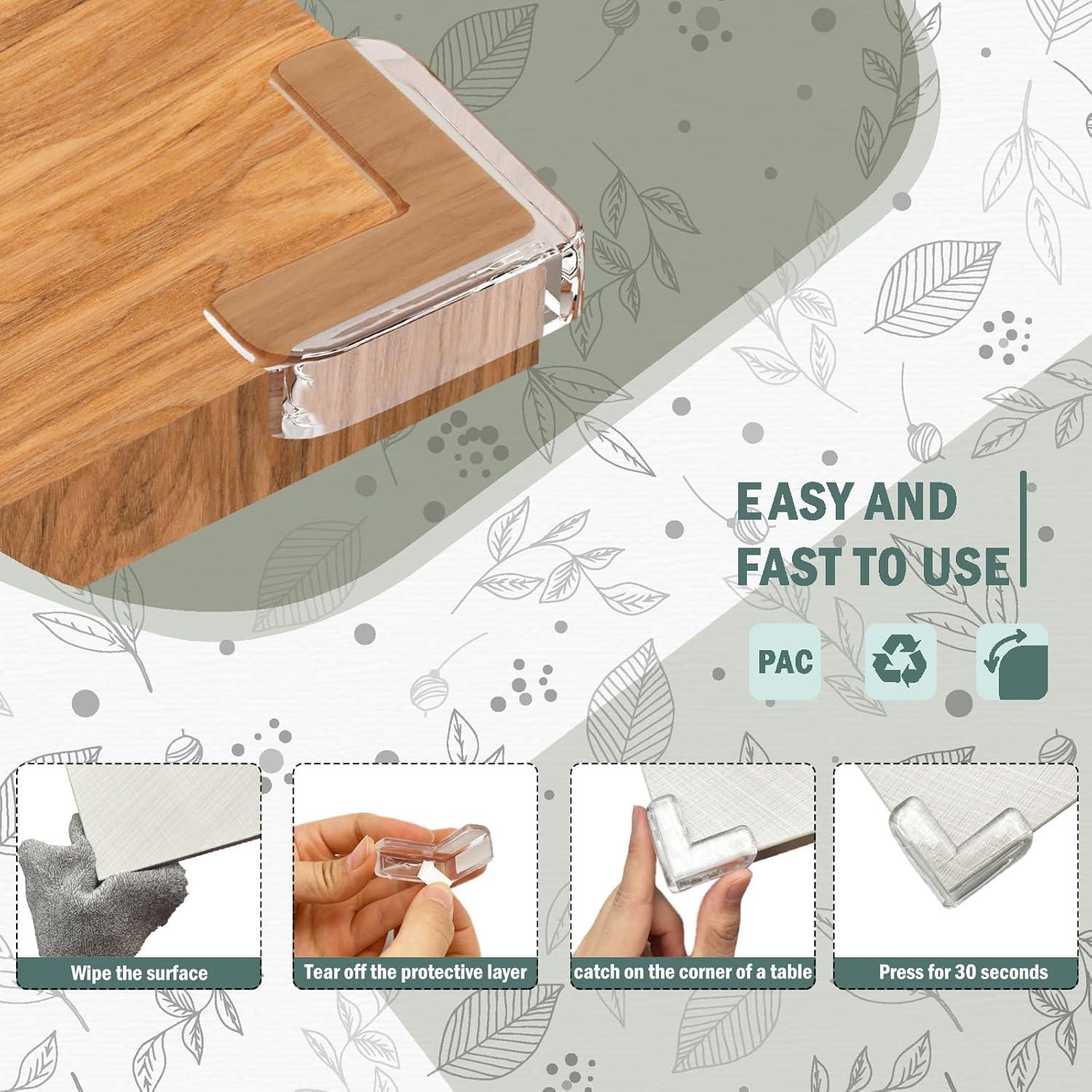 Protector de Esquinas para Bebés Incenseat 10 Piezas Transparente