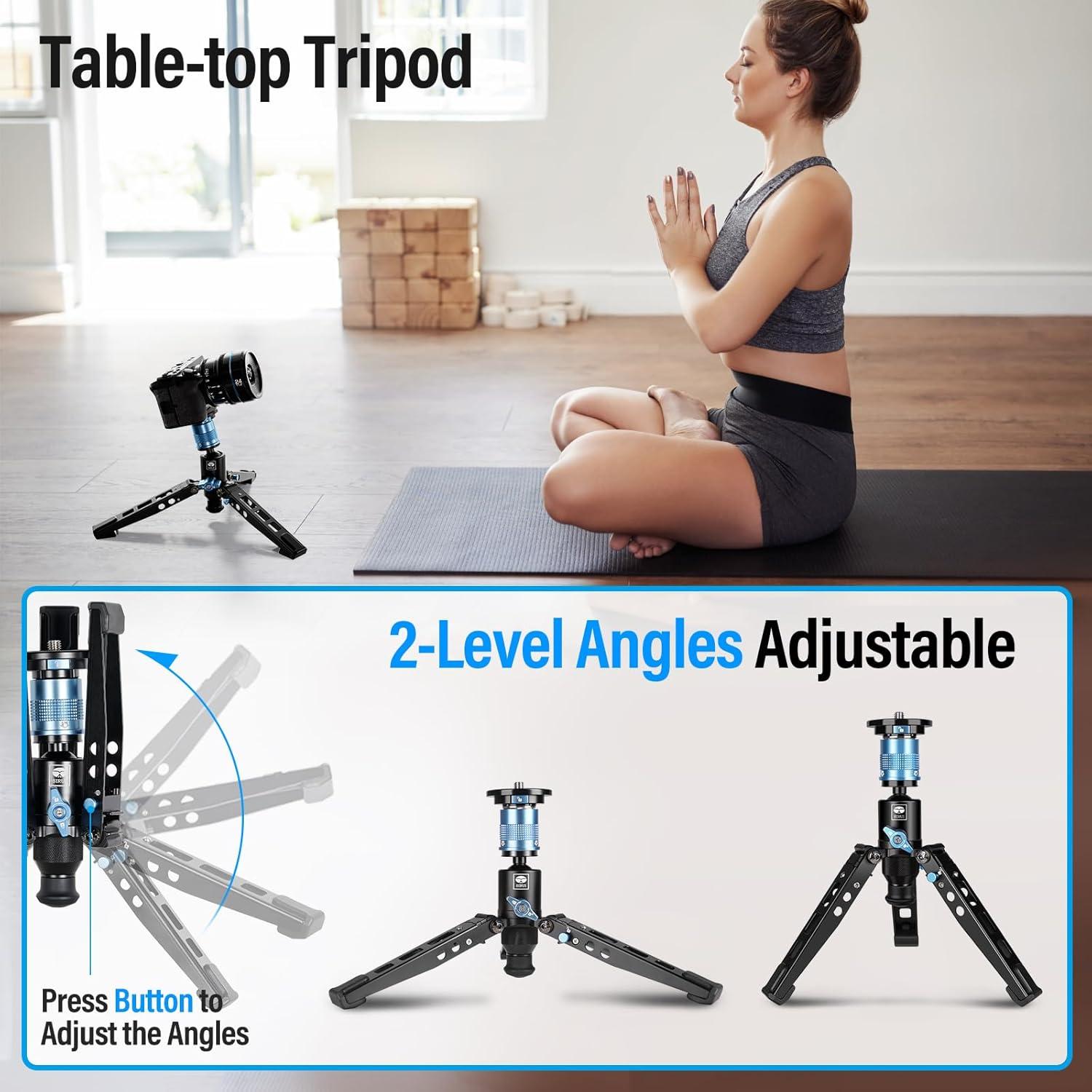 Monopie SIRUI P-325FL de Fibra de Carbono 67" 10kg 3 en 1