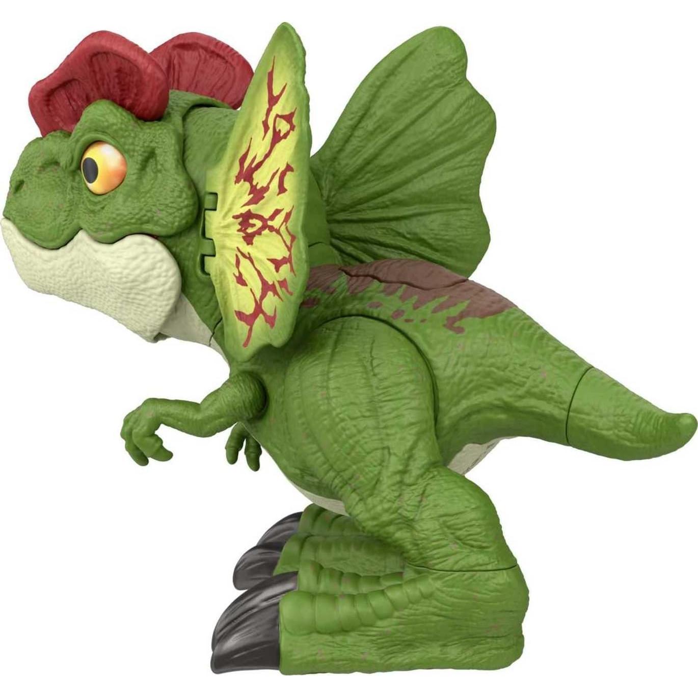 Figura Dilophosaurus Mattel Jurassic World con Lanzador y Sonido