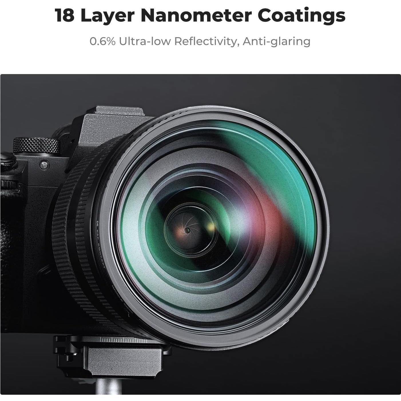 Filtro de Difusión Negra K&F CONCEPT 49mm Efecto Cinemático