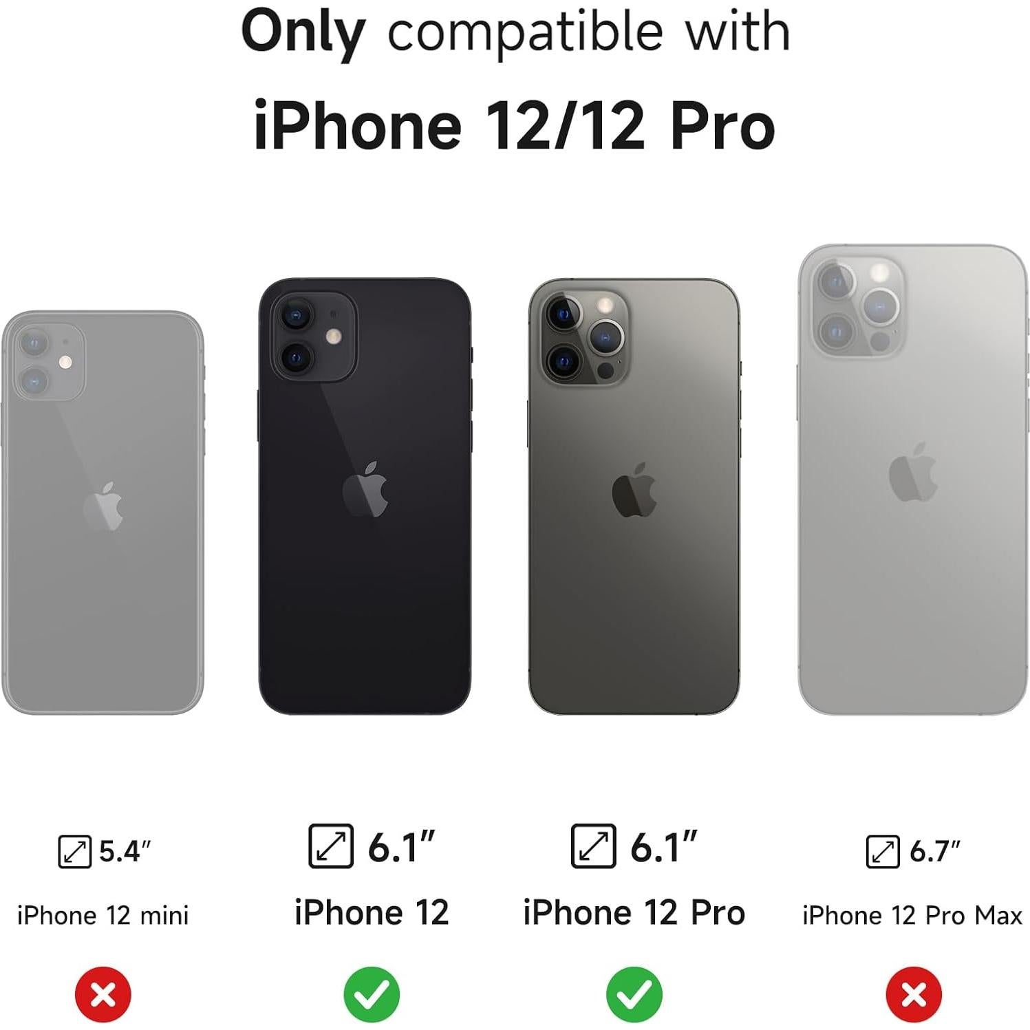 Funda SURITCH para iPhone 12/12 Pro con Soporte y Cubierta Magnética