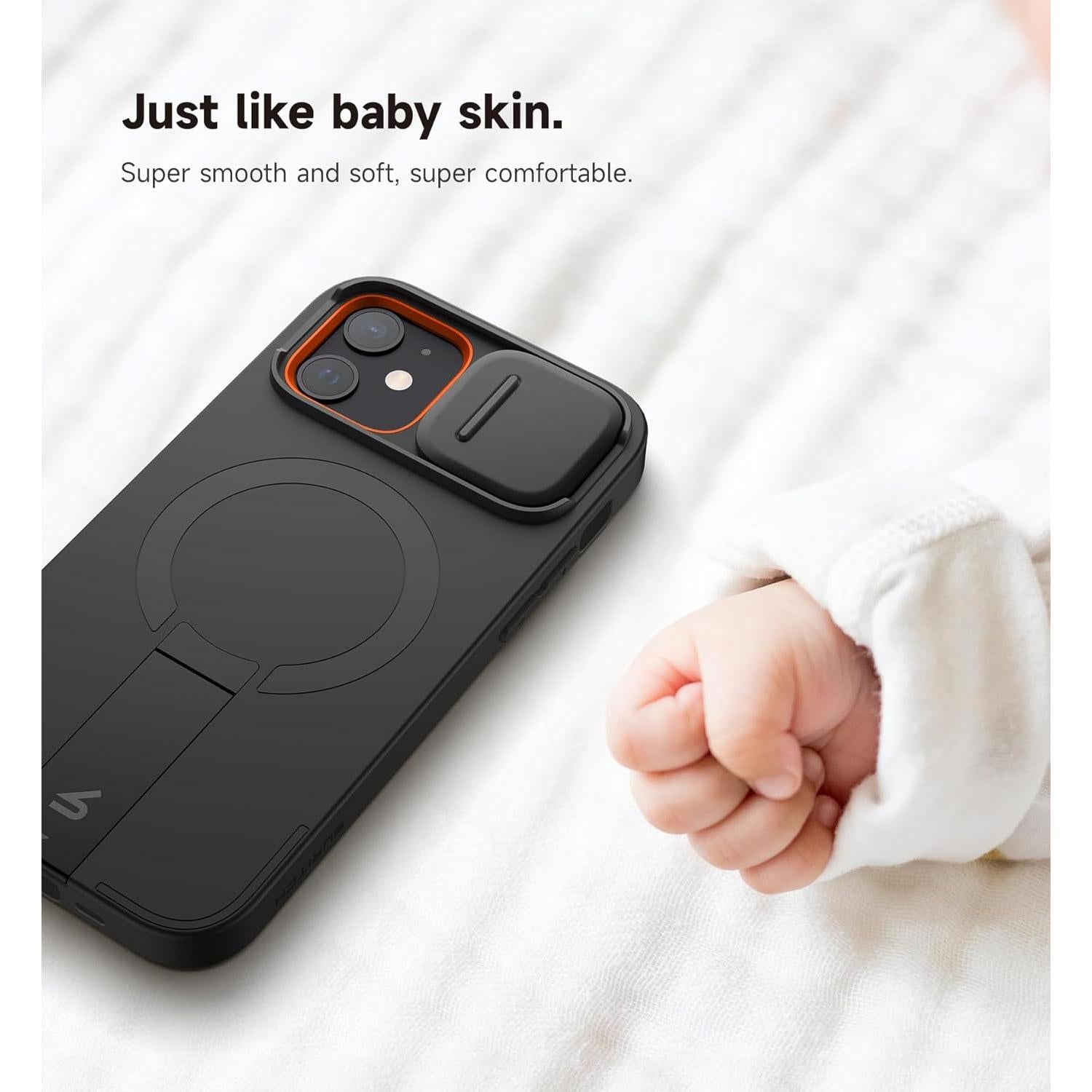 Funda SURITCH para iPhone 12/12 Pro con Soporte y Cubierta Magnética