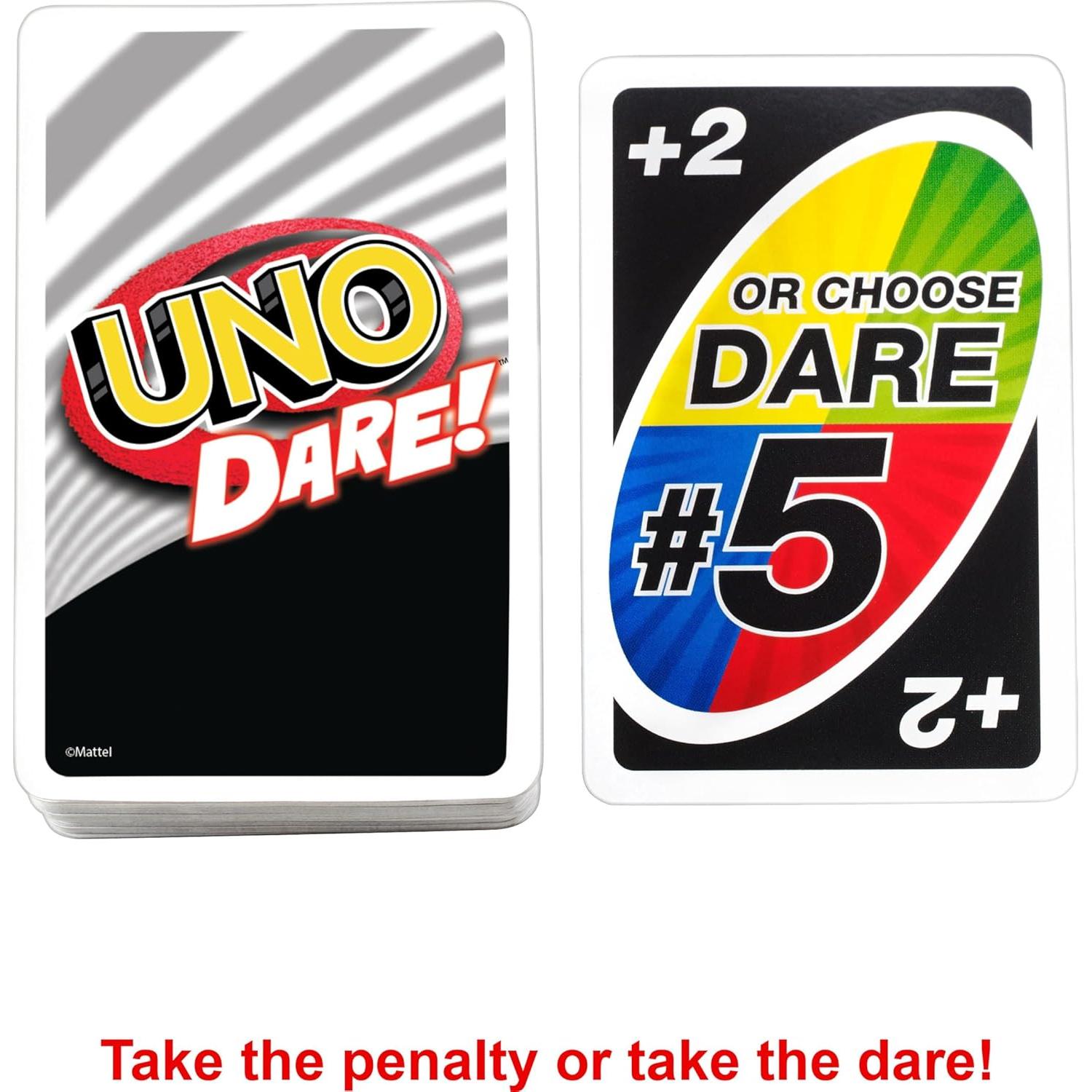 Juego de Cartas UNO Dare Mattel con Desafíos Divertidos