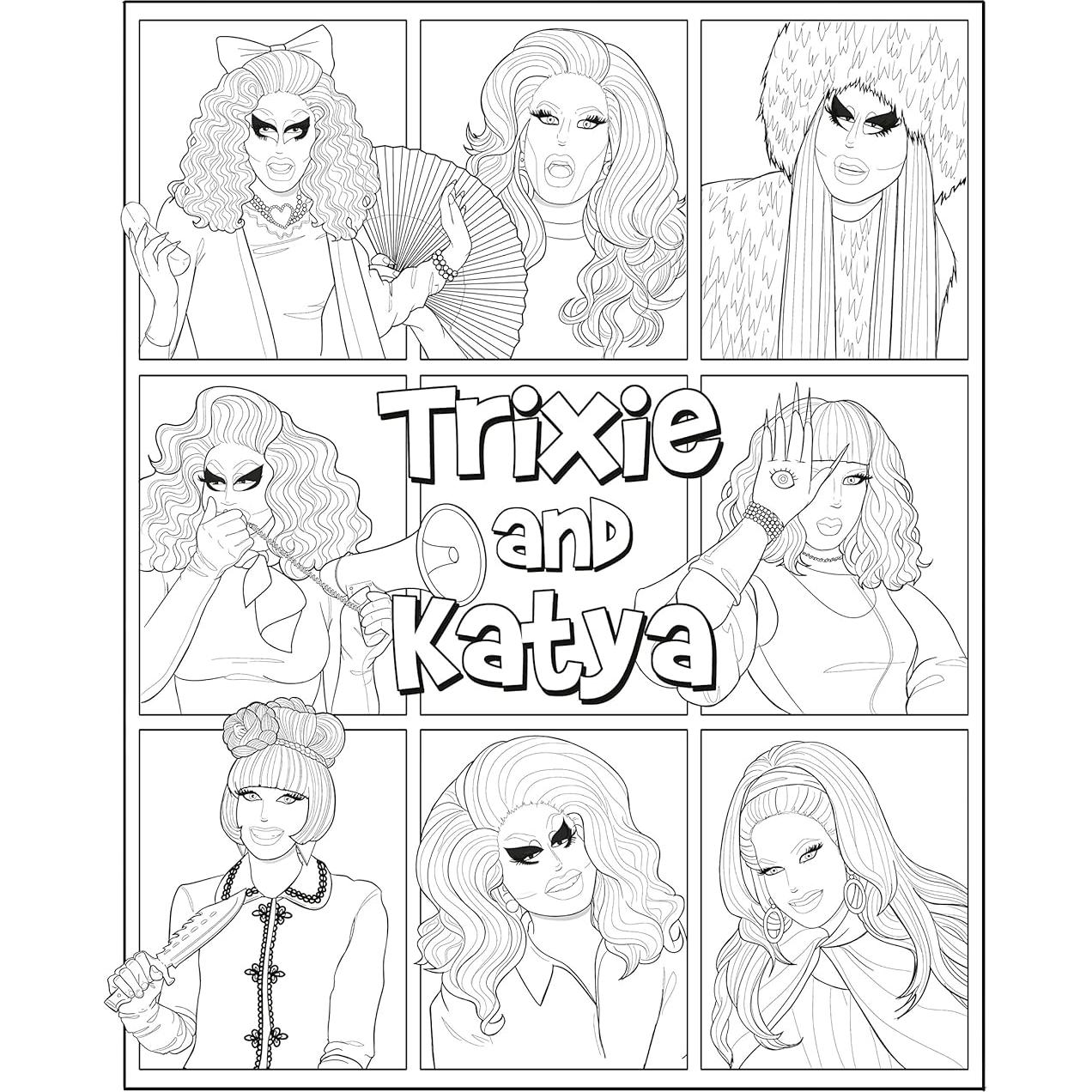 The Official Trixie and Katya Coloring Book