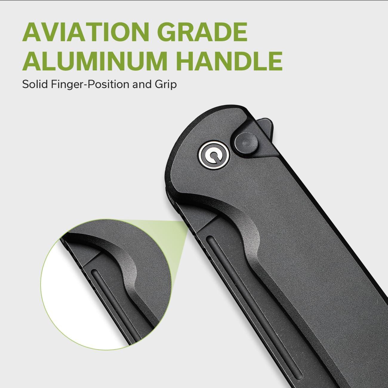 Cuchillo Plegable CIVIVI Chevalier II 8.81 cm Aluminio Negro