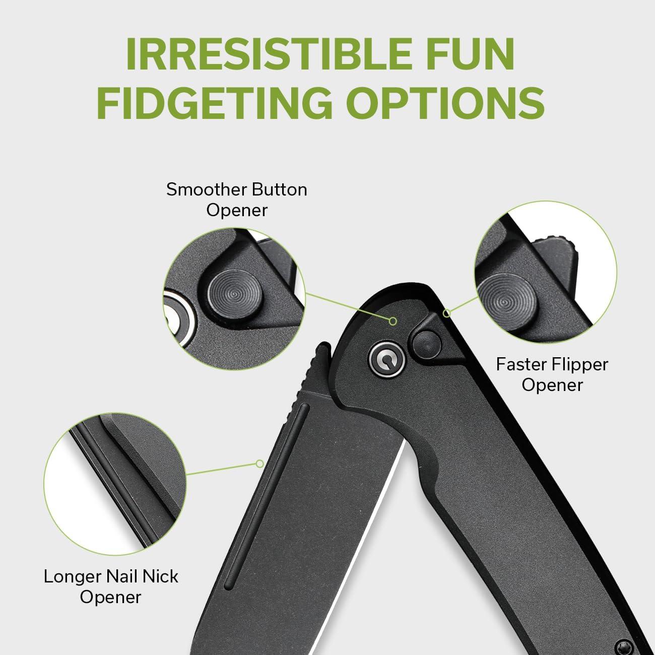 Cuchillo Plegable CIVIVI Chevalier II 8.81 cm Aluminio Negro