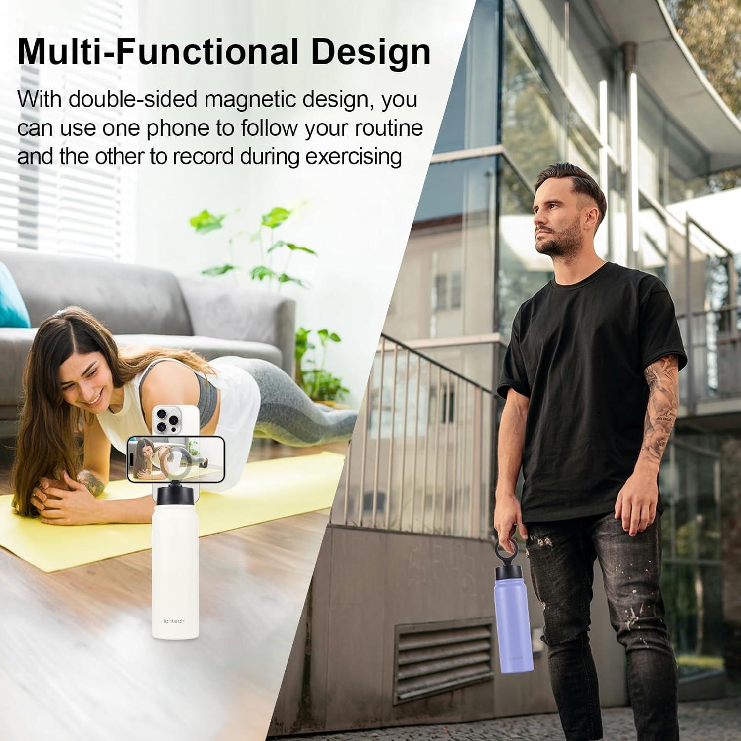 Botella de Agua Aislada ION 27oz con Soporte Magnético