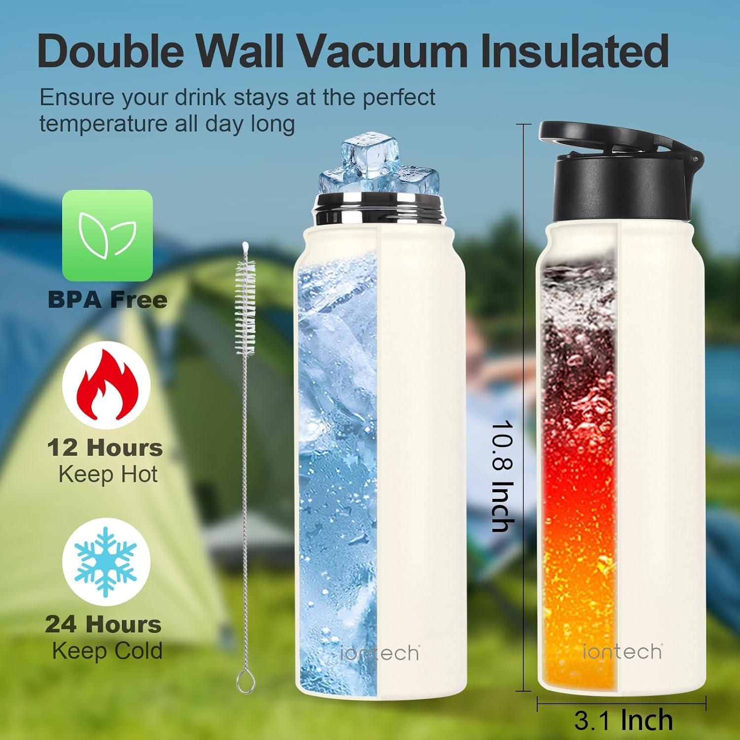 Botella de Agua Aislada ION 27oz con Soporte Magnético