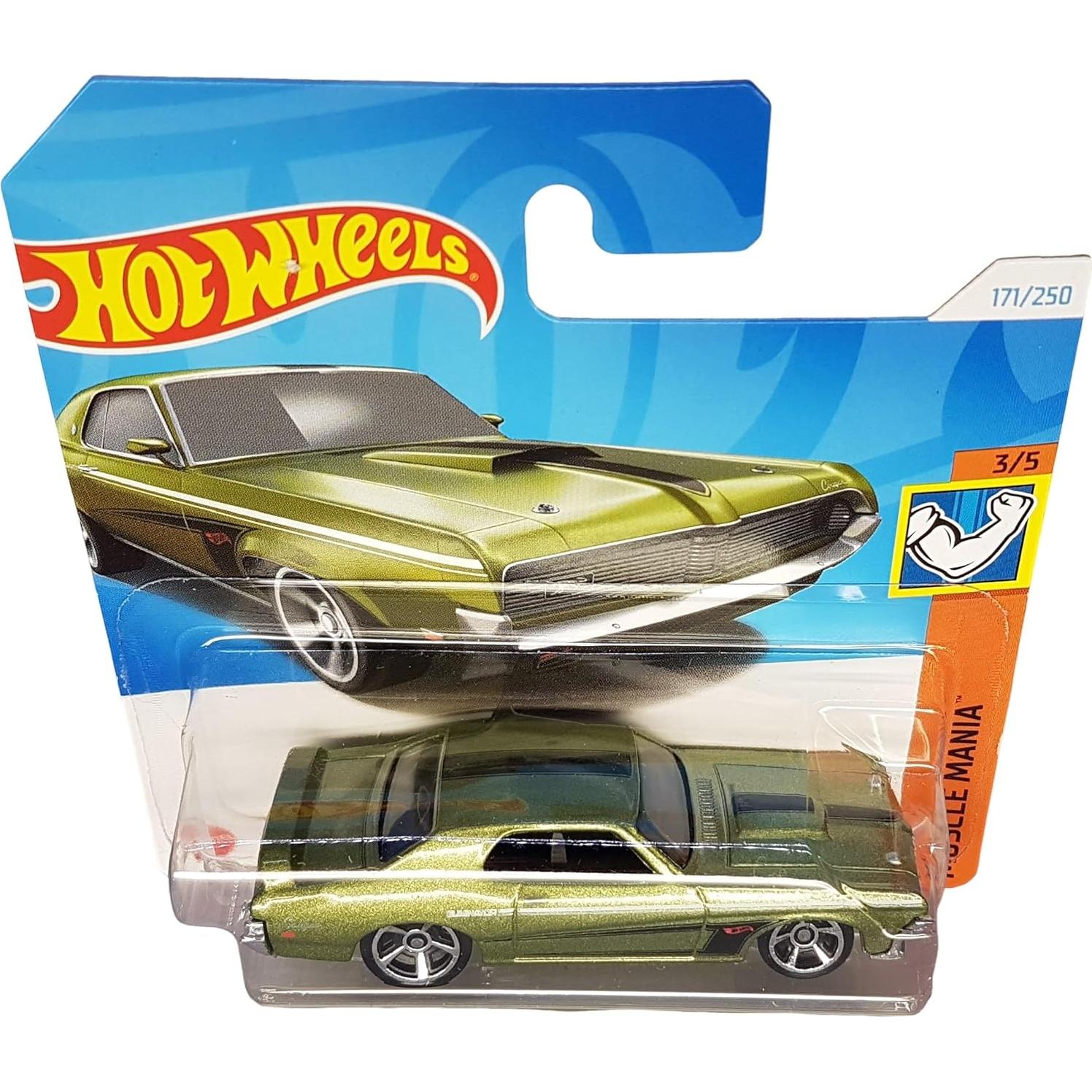Hot Wheels - ´69 Mercury Cougar Eliminator - Muscle Mania 3/5 - HTD98 - Short Card - Metallic Green - Mattel 2024 - 1:64