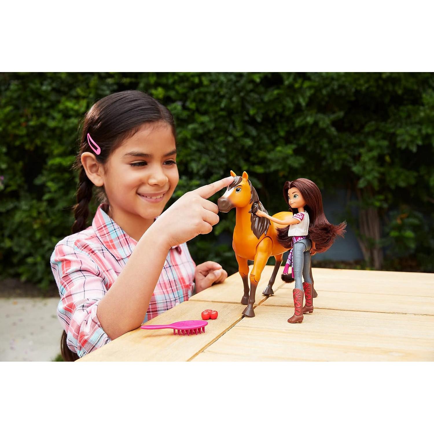 Muñeca Lucky y Caballo Spirit Mattel Juntos a Caballo 17.78 cm