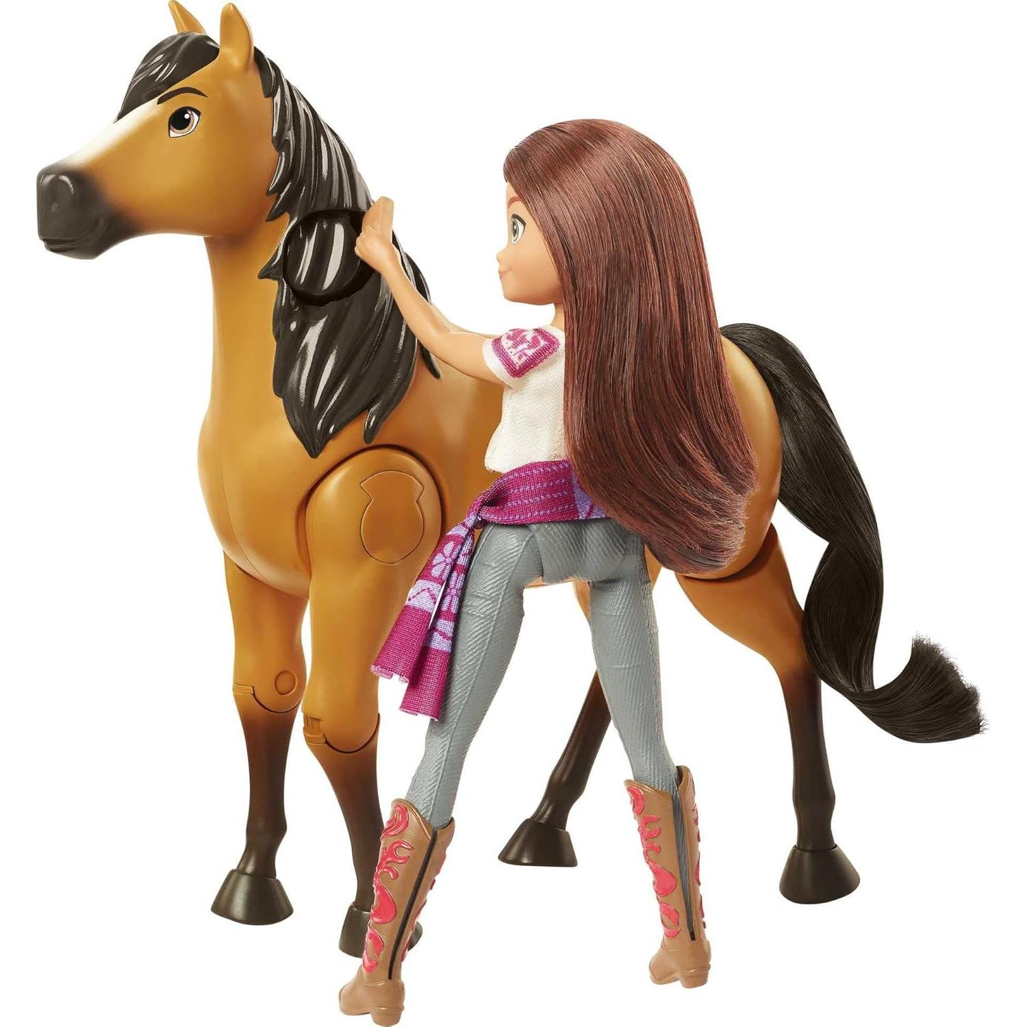 Muñeca Lucky y Caballo Spirit Mattel Juntos a Caballo 17.78 cm