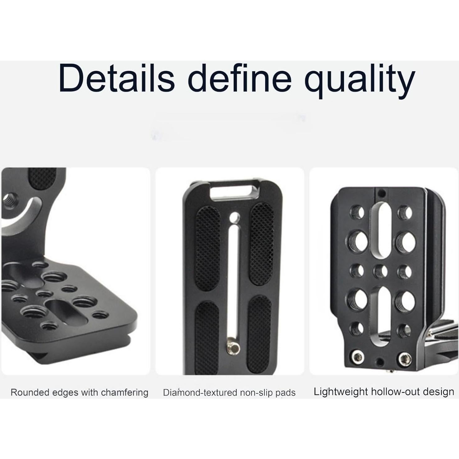 Placa L Universal de Liberación Rápida DIVJINGHAO para DSLR y Sin Espejo