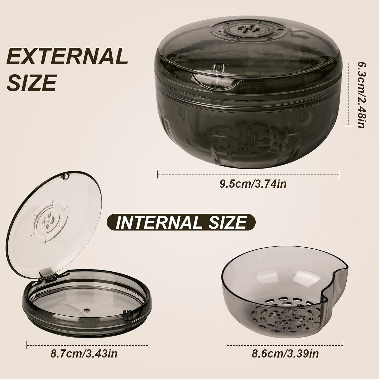 Estuche Limpiador de Retenedores Maoeroral Negro 9.5x6.3cm