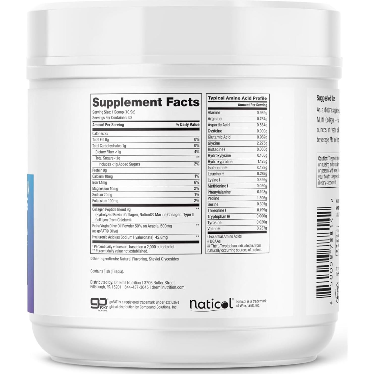 Colágeno en Polvo Dr. Emil Sabor Pastel de Manzana 320g