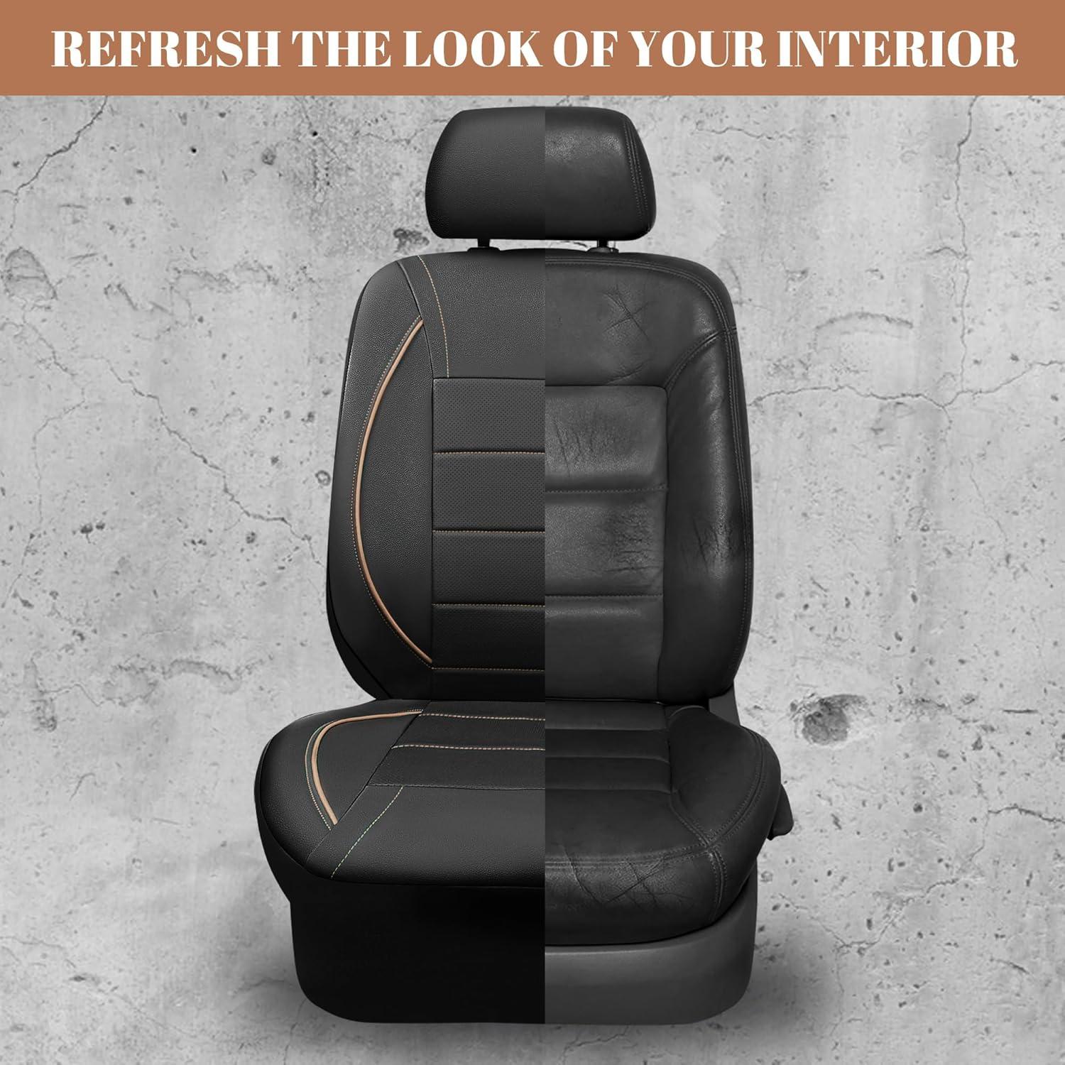 Cubierta de Asiento de Coche CAR PASS Universal PU Negro Beige