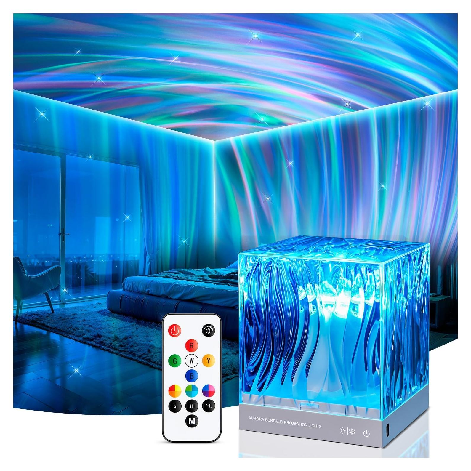 Birthday Gifts for Women Gifts for Teen Boys Girls Northern Lights Projector, 18-Color Teen Girl Gifts Trendy Stuff Valentines Day Gifts for Him, Galaxy Projector for Bedroom Cute Room Decor Aesthetic