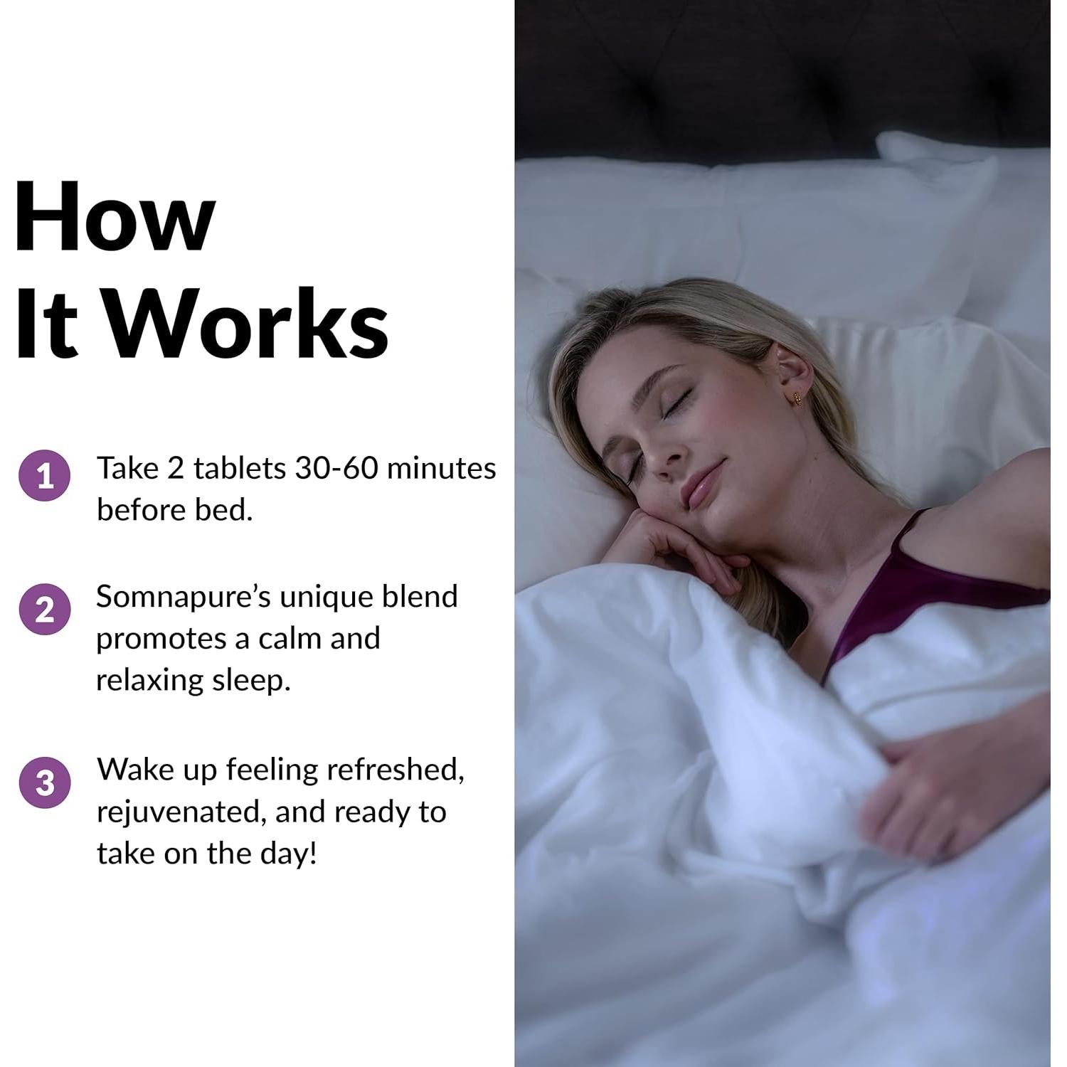 Force Factor Somnapure 30 Tabletas para Dormir Natural