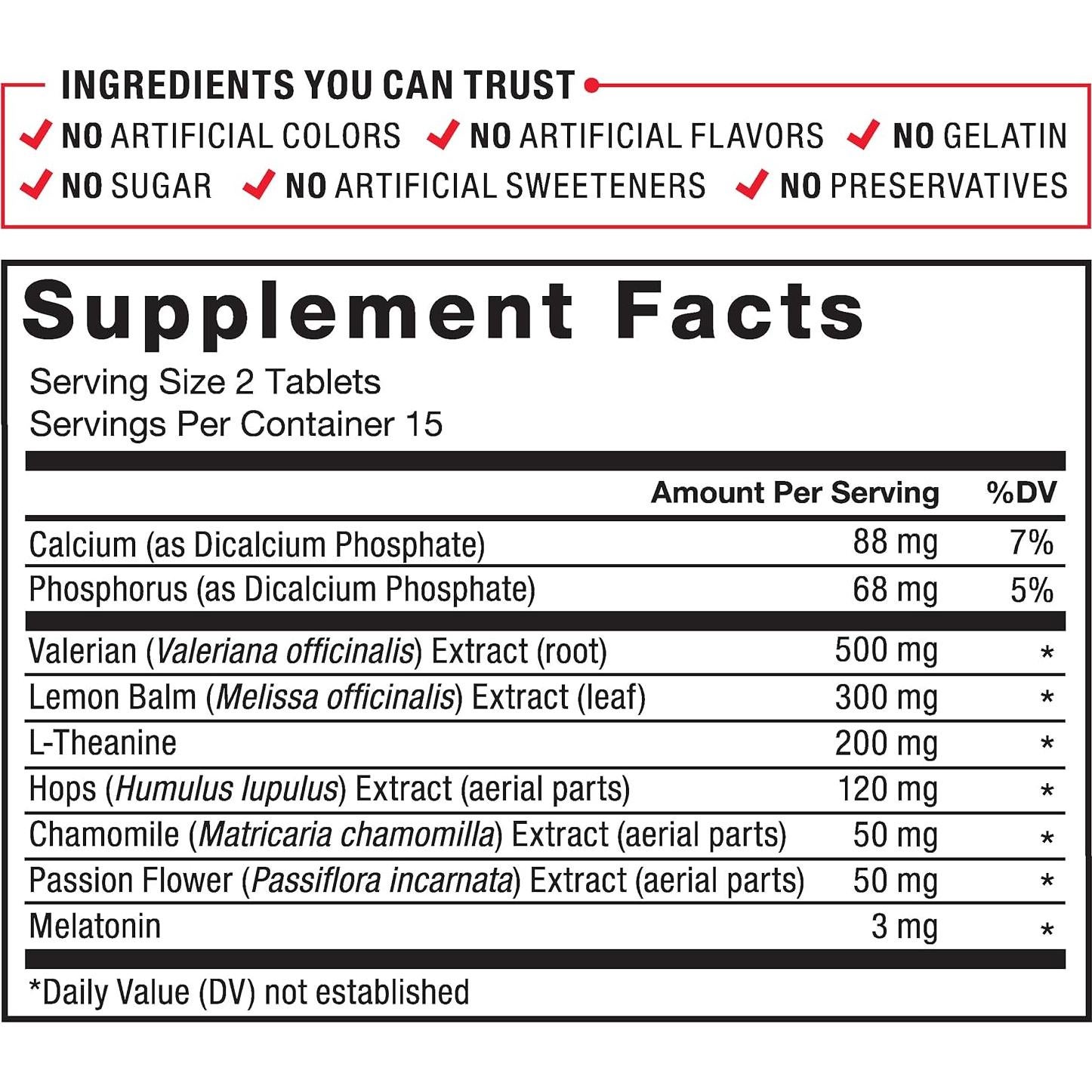 Force Factor Somnapure 30 Tabletas para Dormir Natural