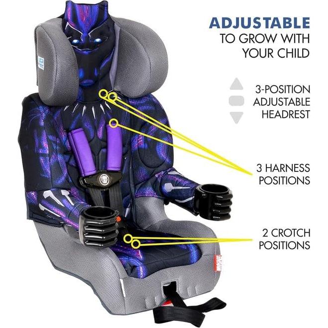 Asiento de Auto KidsEmbrace Pantera Negra 2-en-1 Ajustable