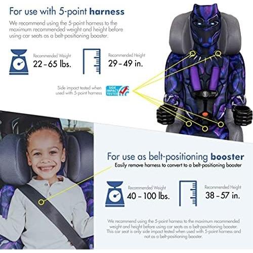 Asiento de Auto KidsEmbrace Pantera Negra 2-en-1 Ajustable