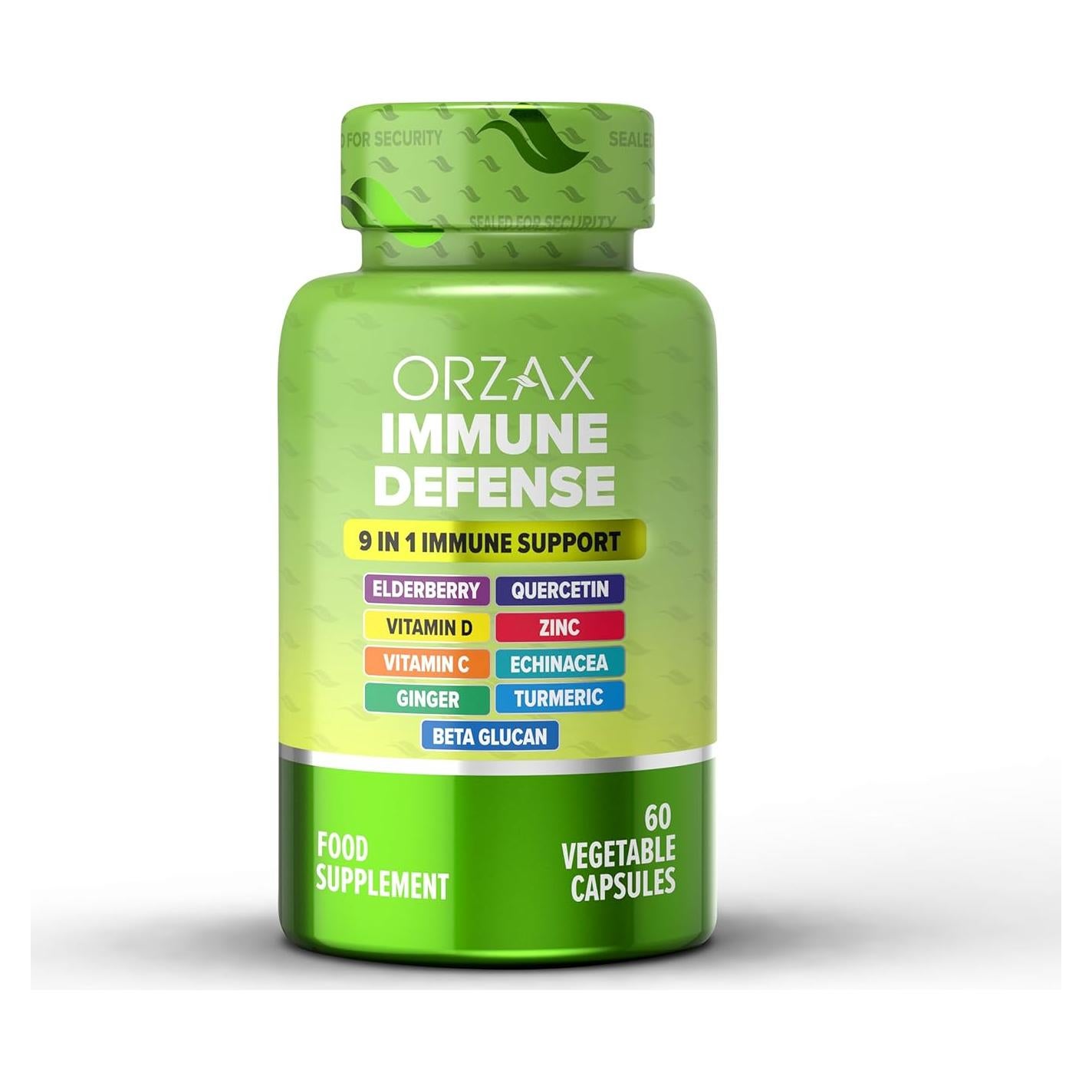 Suplemento Inmunológico ORZAX 9 en 1 - 60 Cápsulas Vegetales