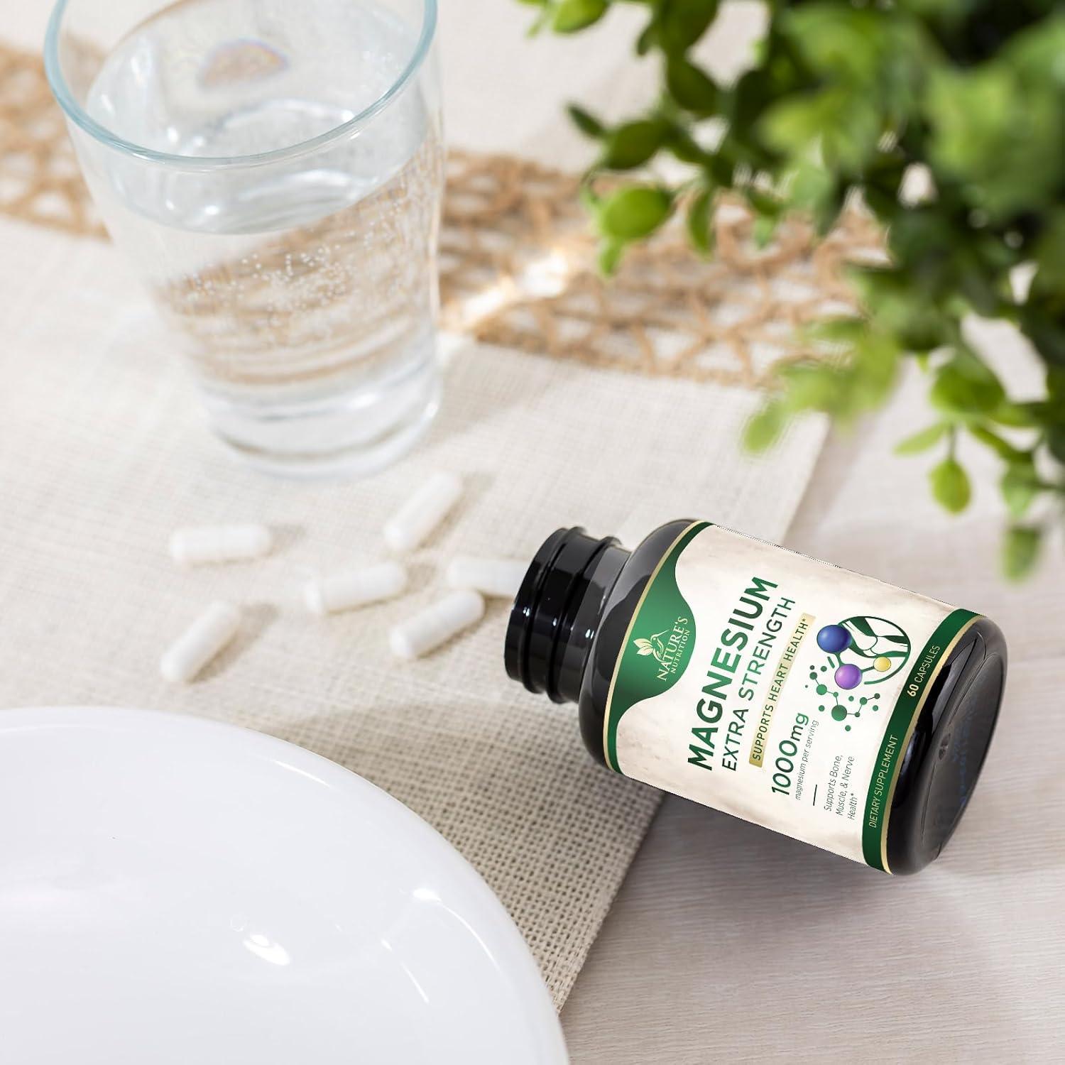 Suplemento de Magnesio Citrato y Óxido 1000mg - 60 Cápsulas