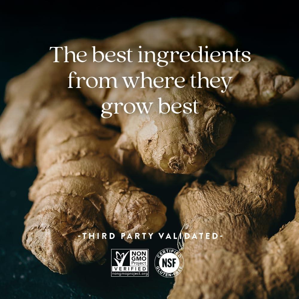 Suplemento de Jengibre Orgánico New Chapter 60 Cápsulas Vegetarianas