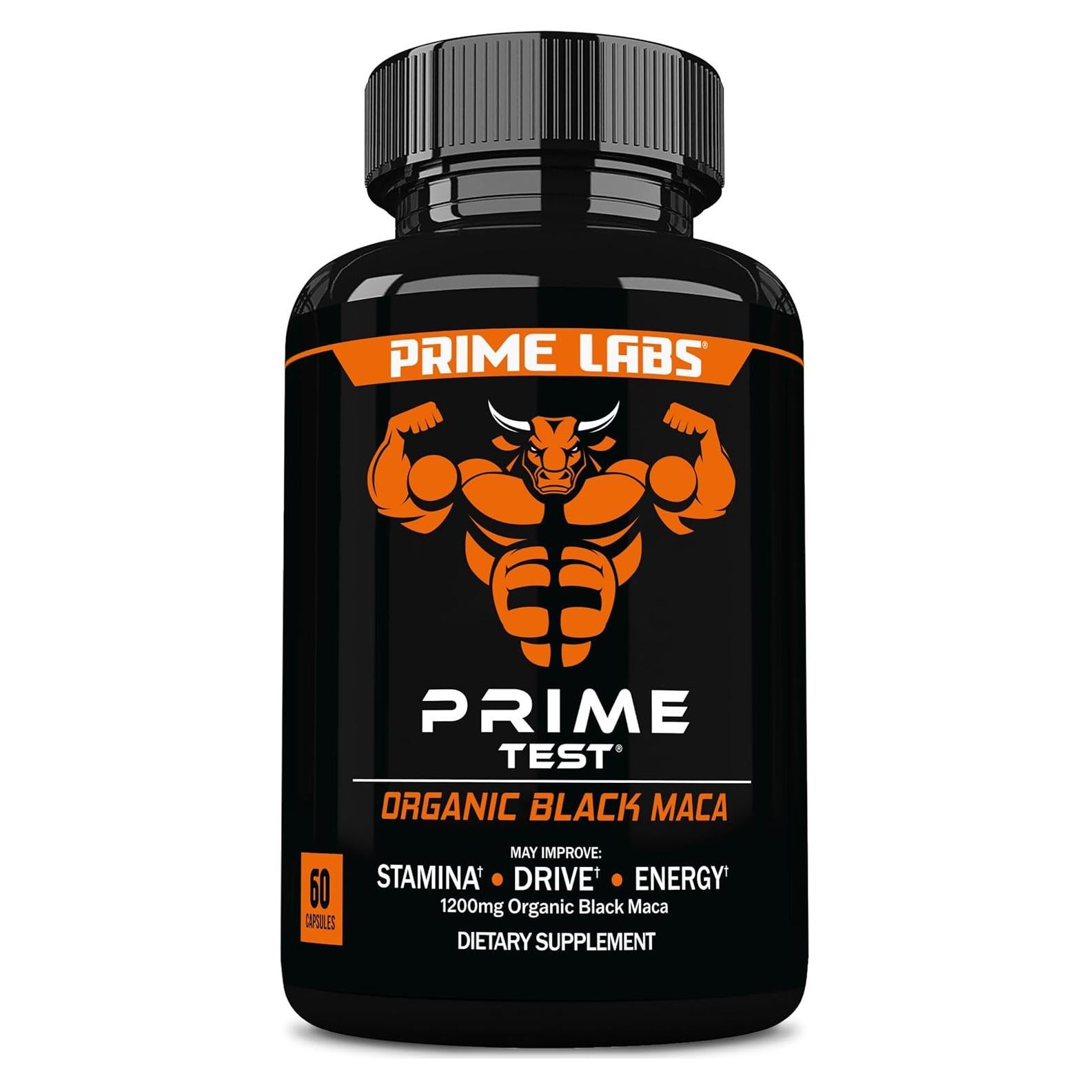 Cápsulas de Maca Negra Orgánica Prime Labs 1200mg - 60 Unidades