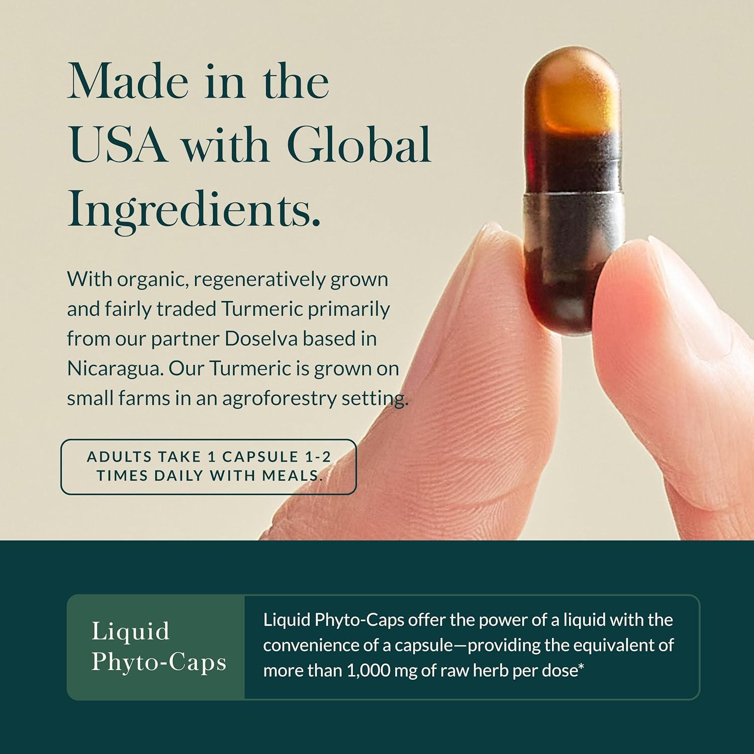 Cápsulas de Cúrcuma Suprema Gaia Herbs - 30 Veganas