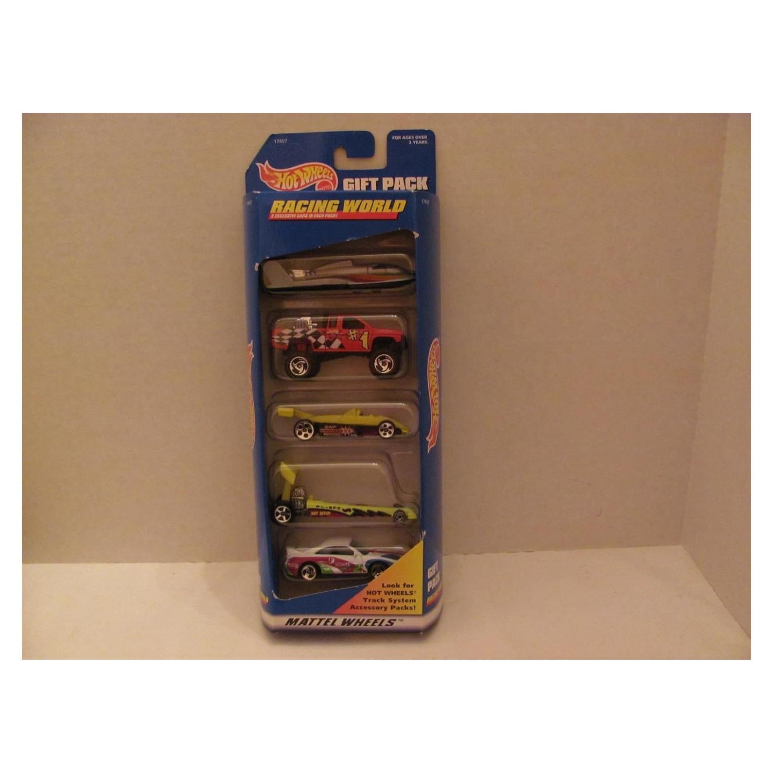 Hot Wheels - Mundo de Carreras - Paquete de 5 coches metálicos