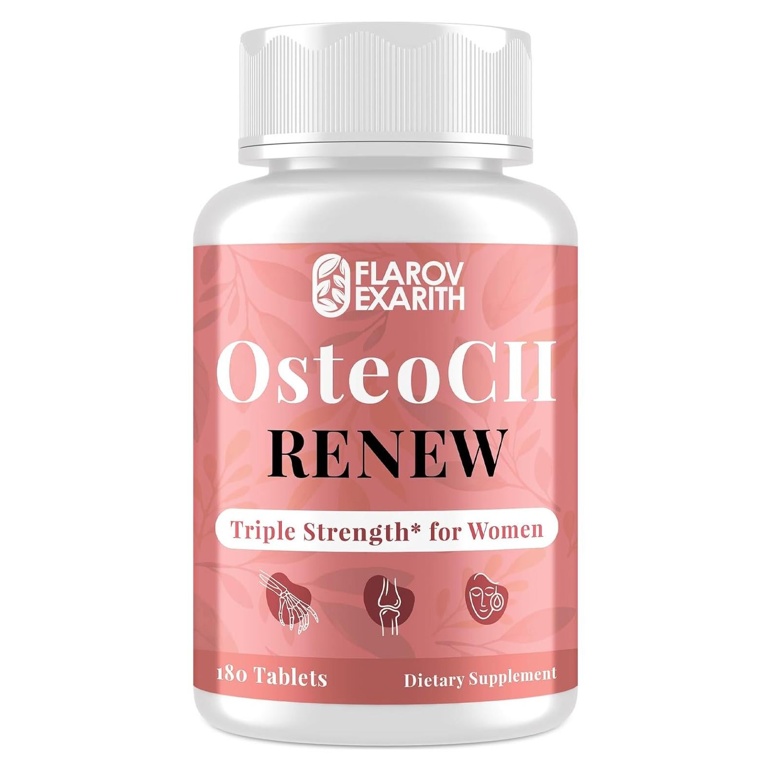 Suplemento Articular Flarovexarith OsteoCII Renew 180 Tabletas