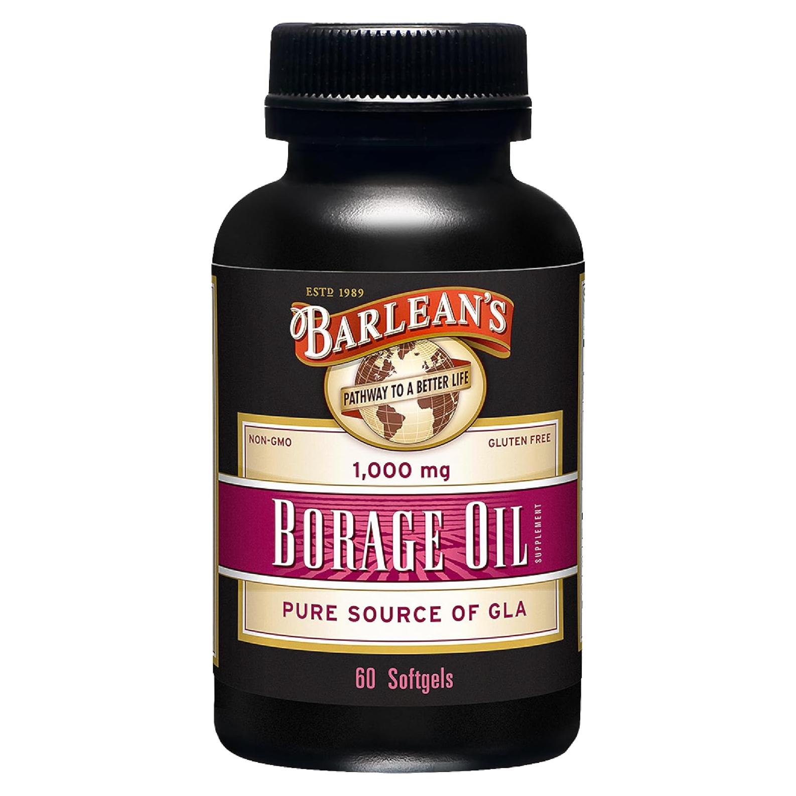 Suplemento de Aceite de Borraja Barlean's 1000 mg 60 Cápsulas