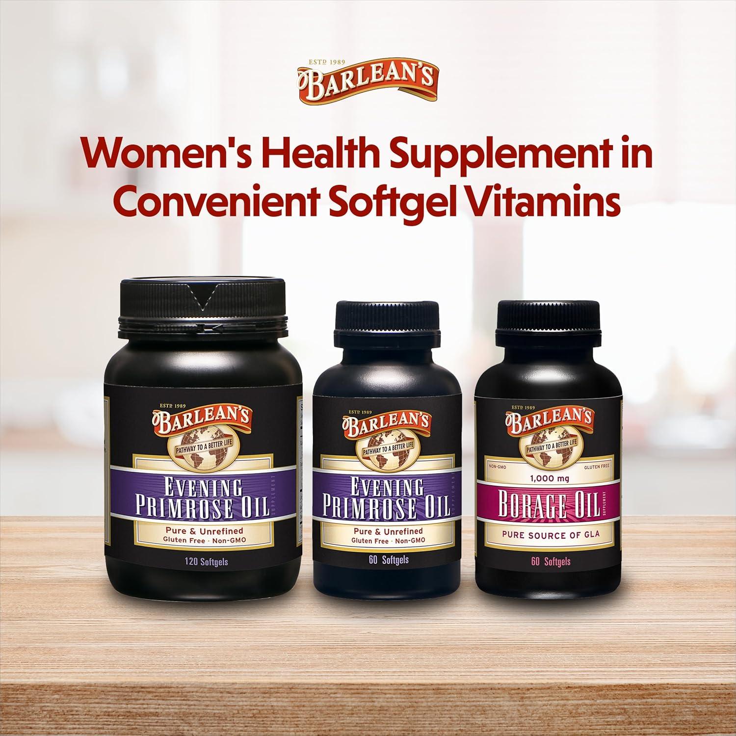 Suplemento de Aceite de Borraja Barlean's 1000 mg 60 Cápsulas