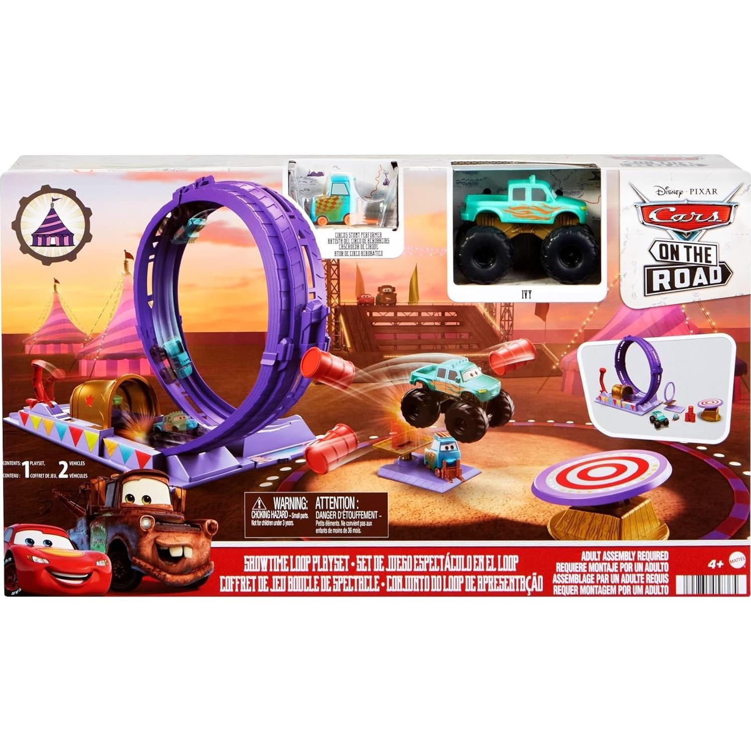 Mattel Cars Playset Circo con Ivy Monster Truck y Lanzador