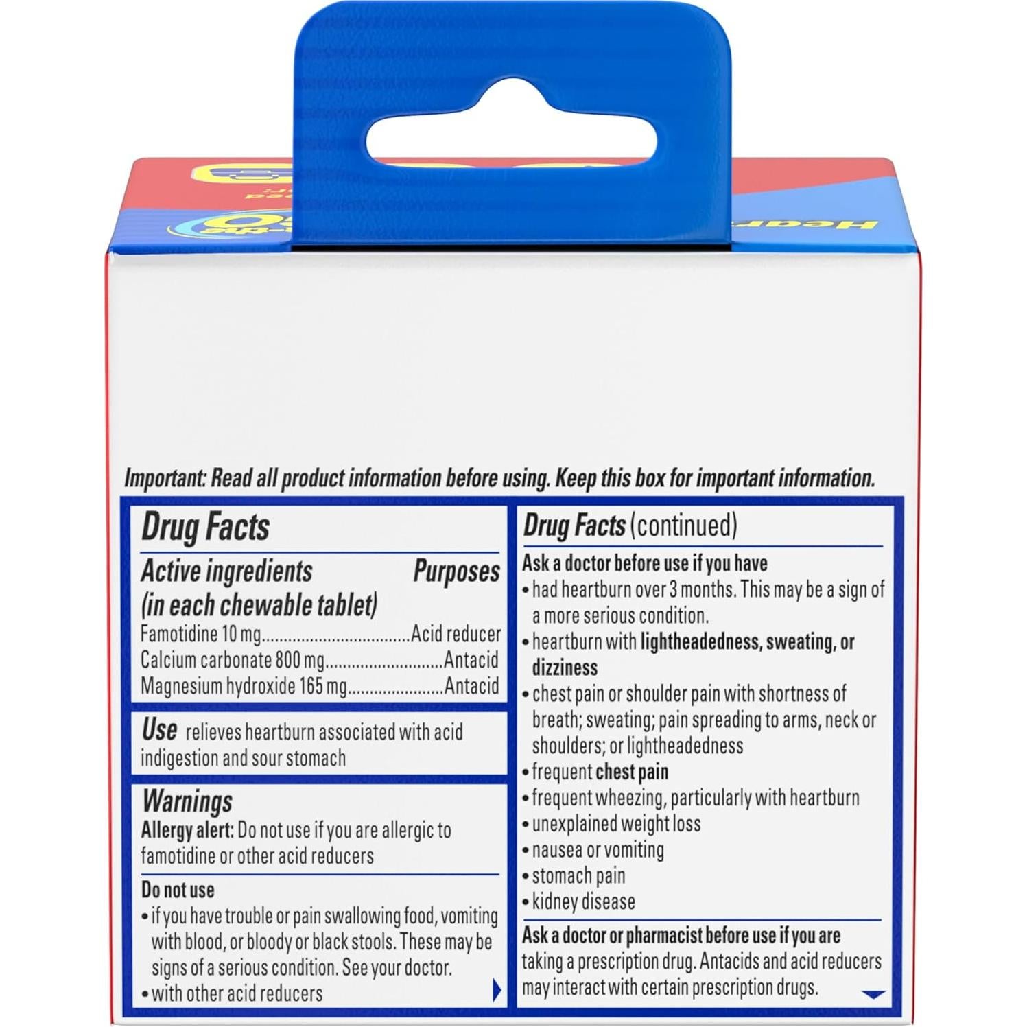 Pepcid Complete Antiácido Masticable Sabor Baya 8 Unidades