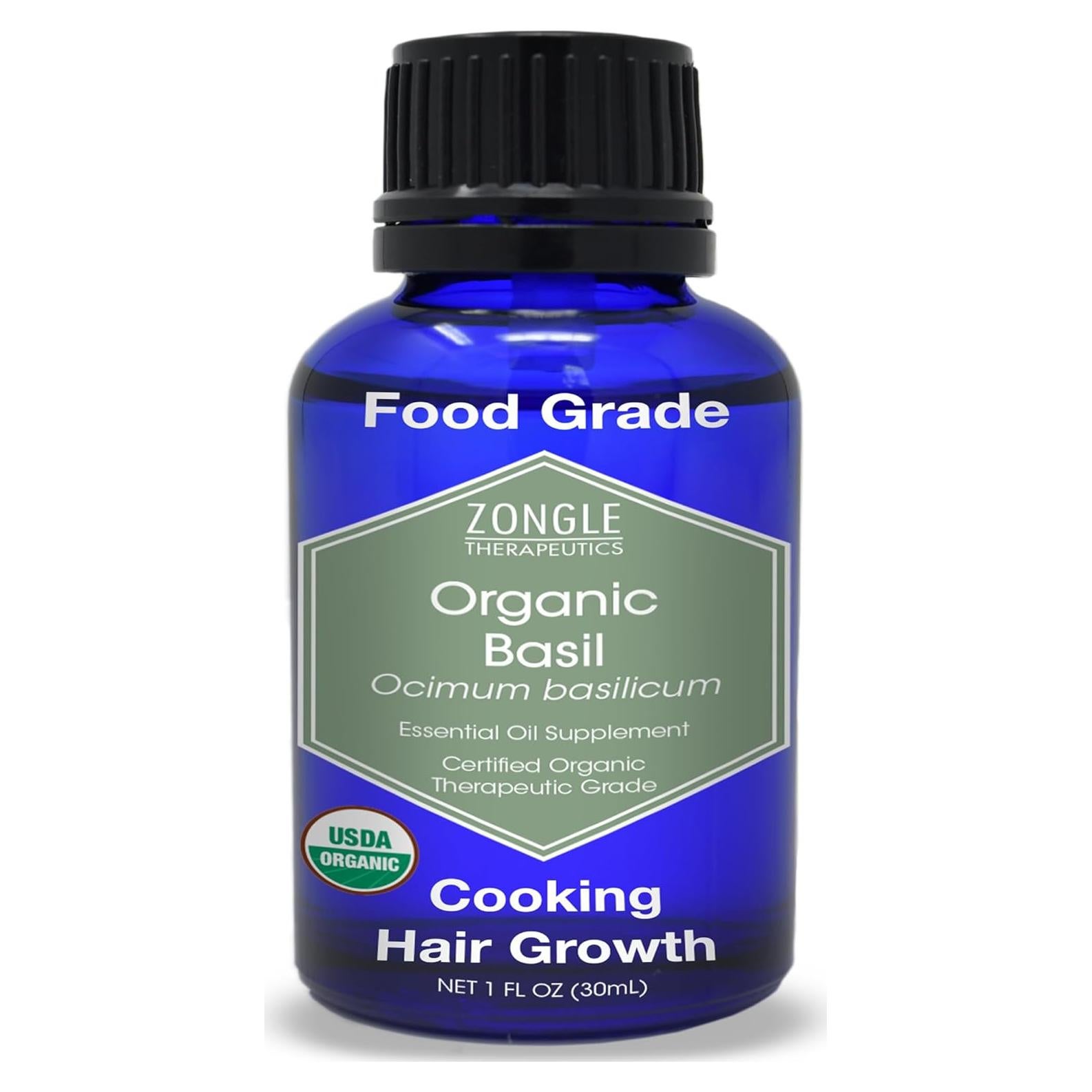 Aceite Esencial de Albahaca Orgánico Zongle 100% Puro 28 g