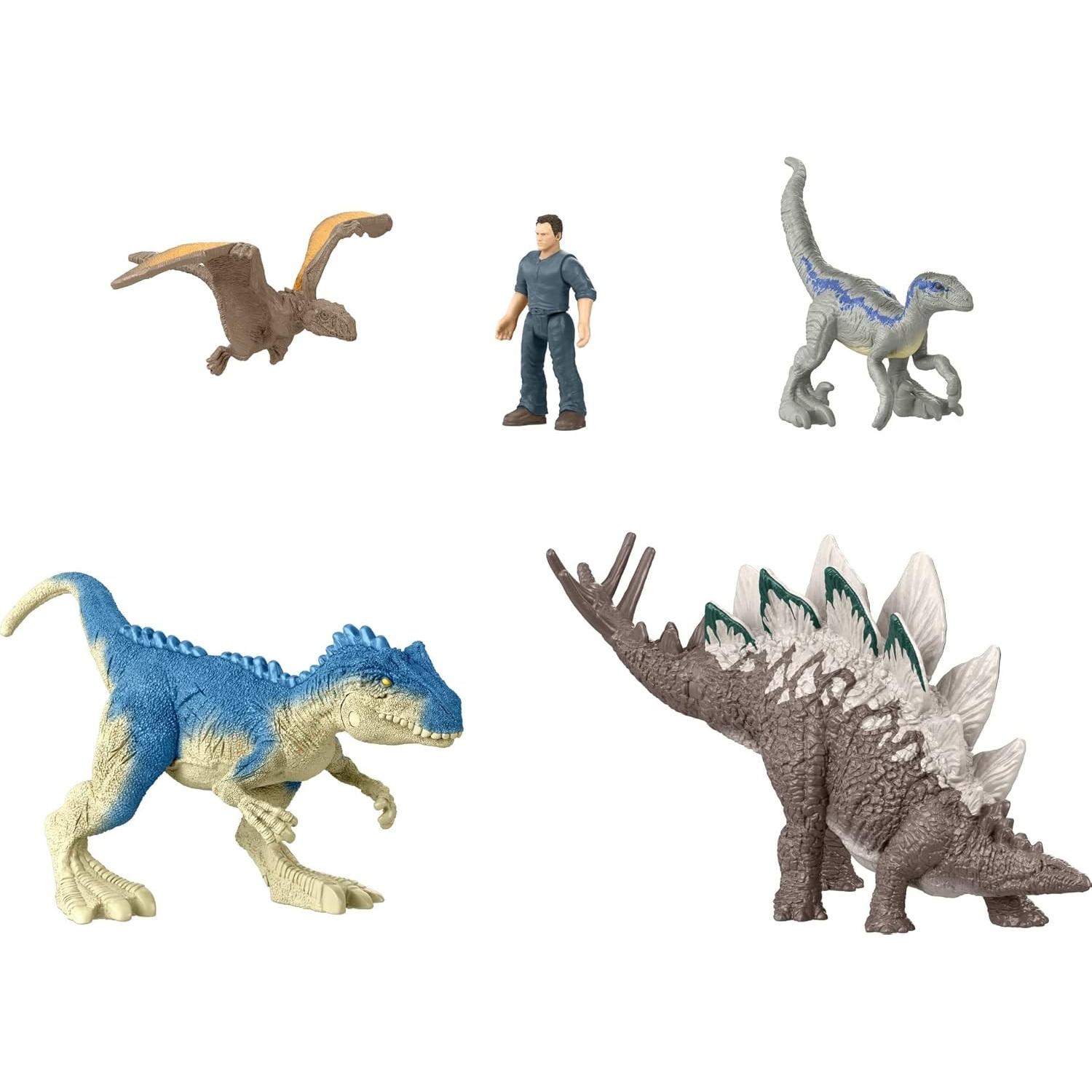 Paquete de 5 Mini Figuras Mattel Jurassic World Dominion