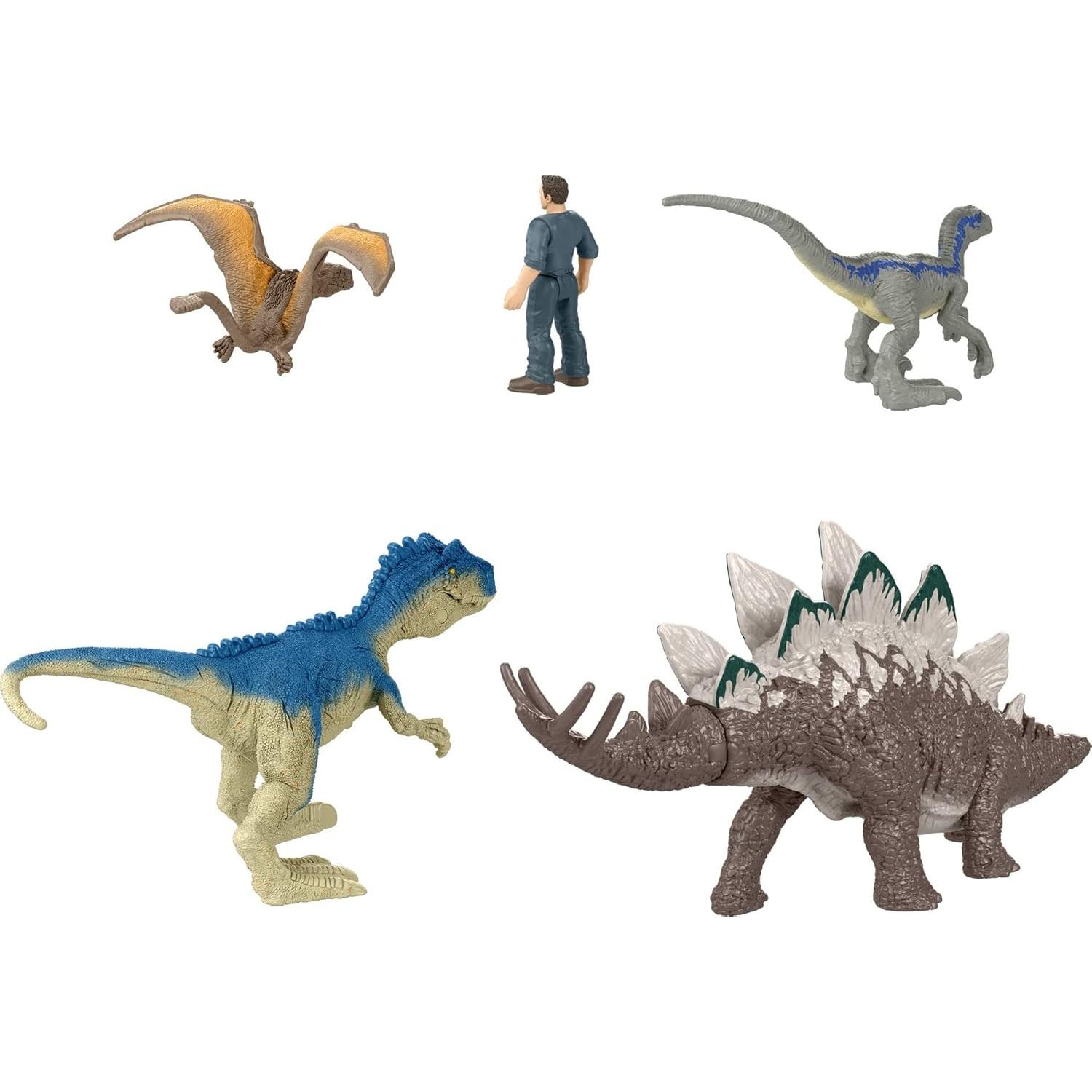 Paquete de 5 Mini Figuras Mattel Jurassic World Dominion