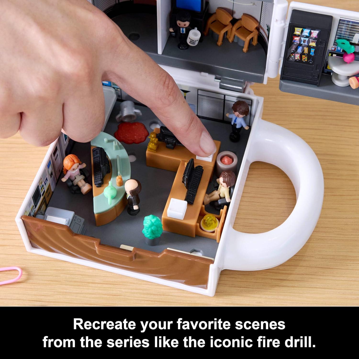 Polly Pocket x The Office Set Compacto 6 Muñecas y 9 Accesorios